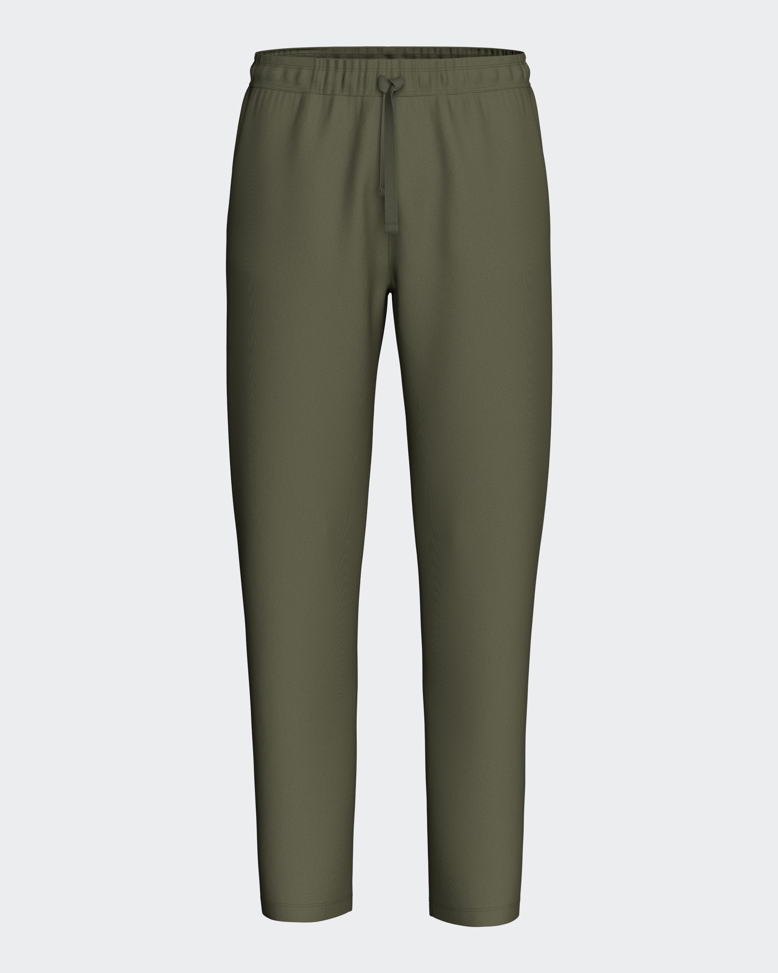 Men's plain trousers in cotton lyocell