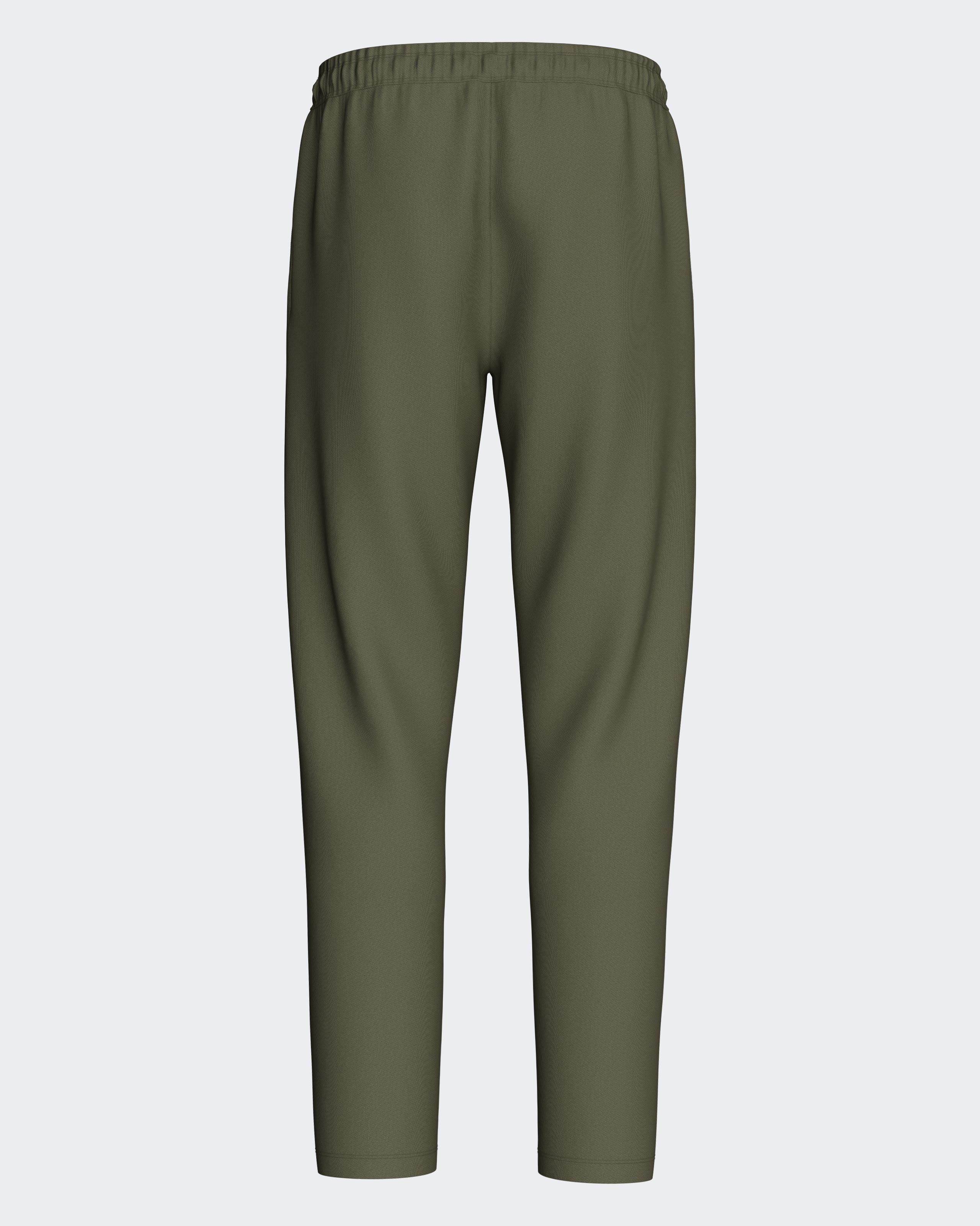 Men's plain trousers in cotton lyocell