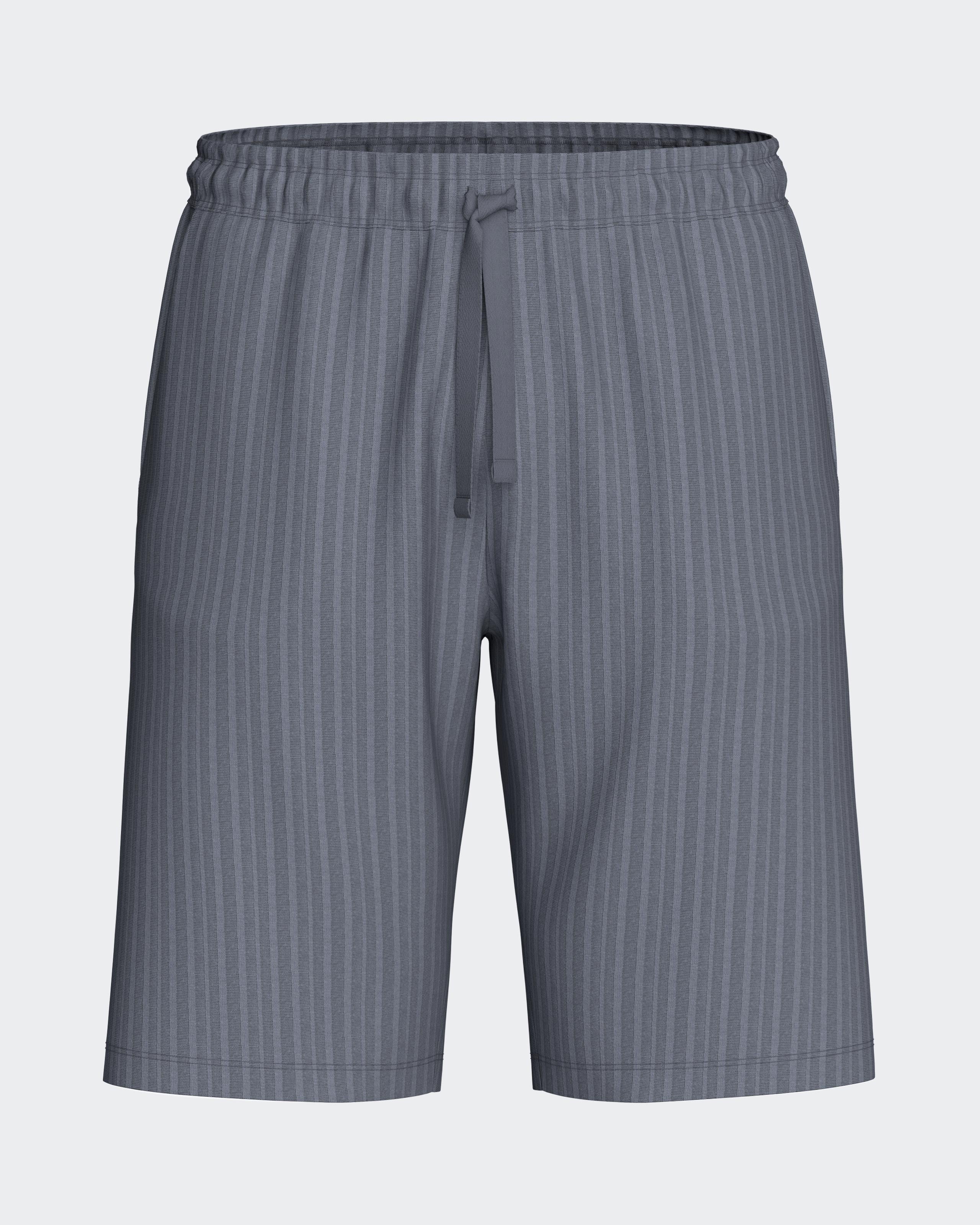 Plain men's shorts in cotton polyamide