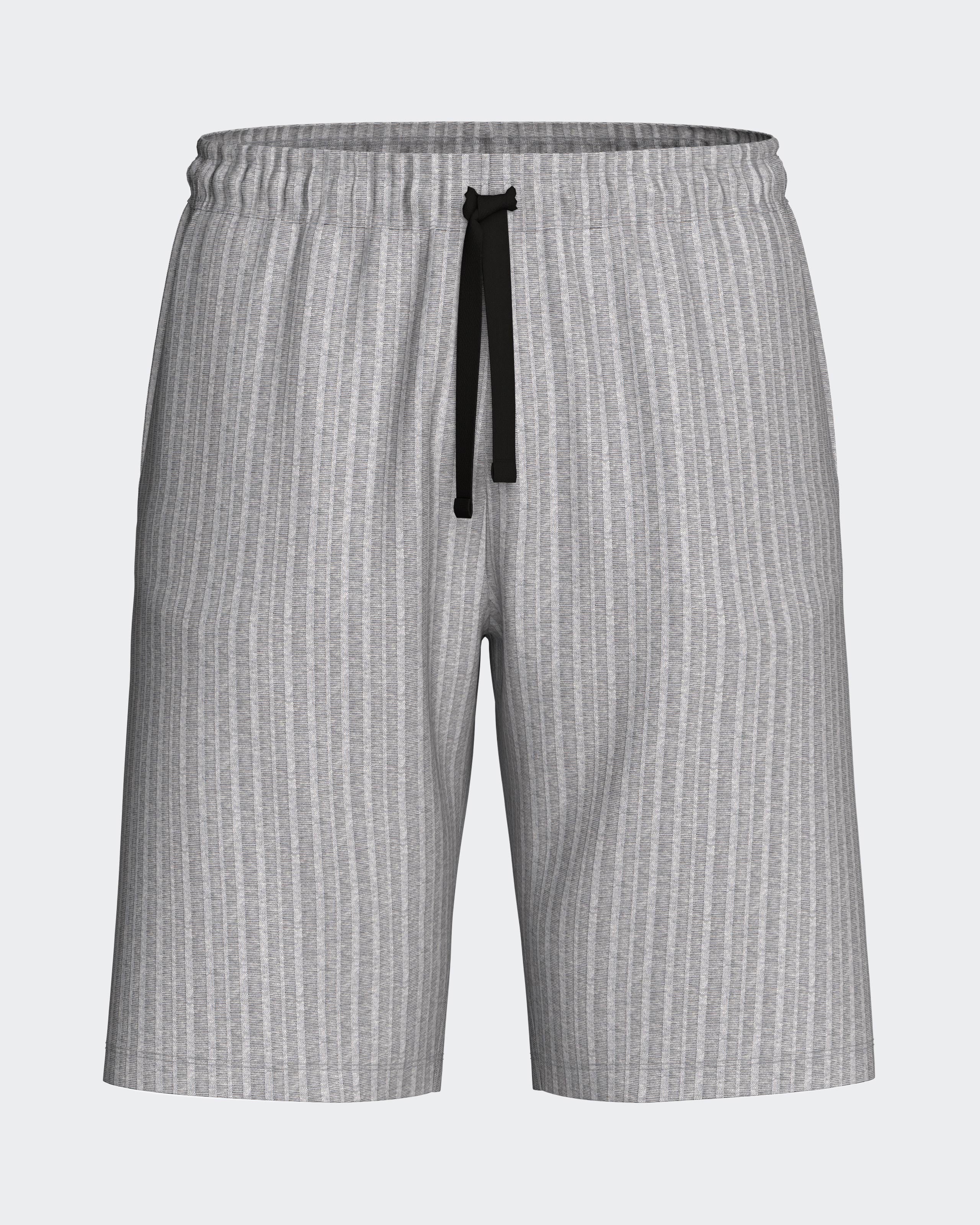 Plain men's shorts in cotton polyamide