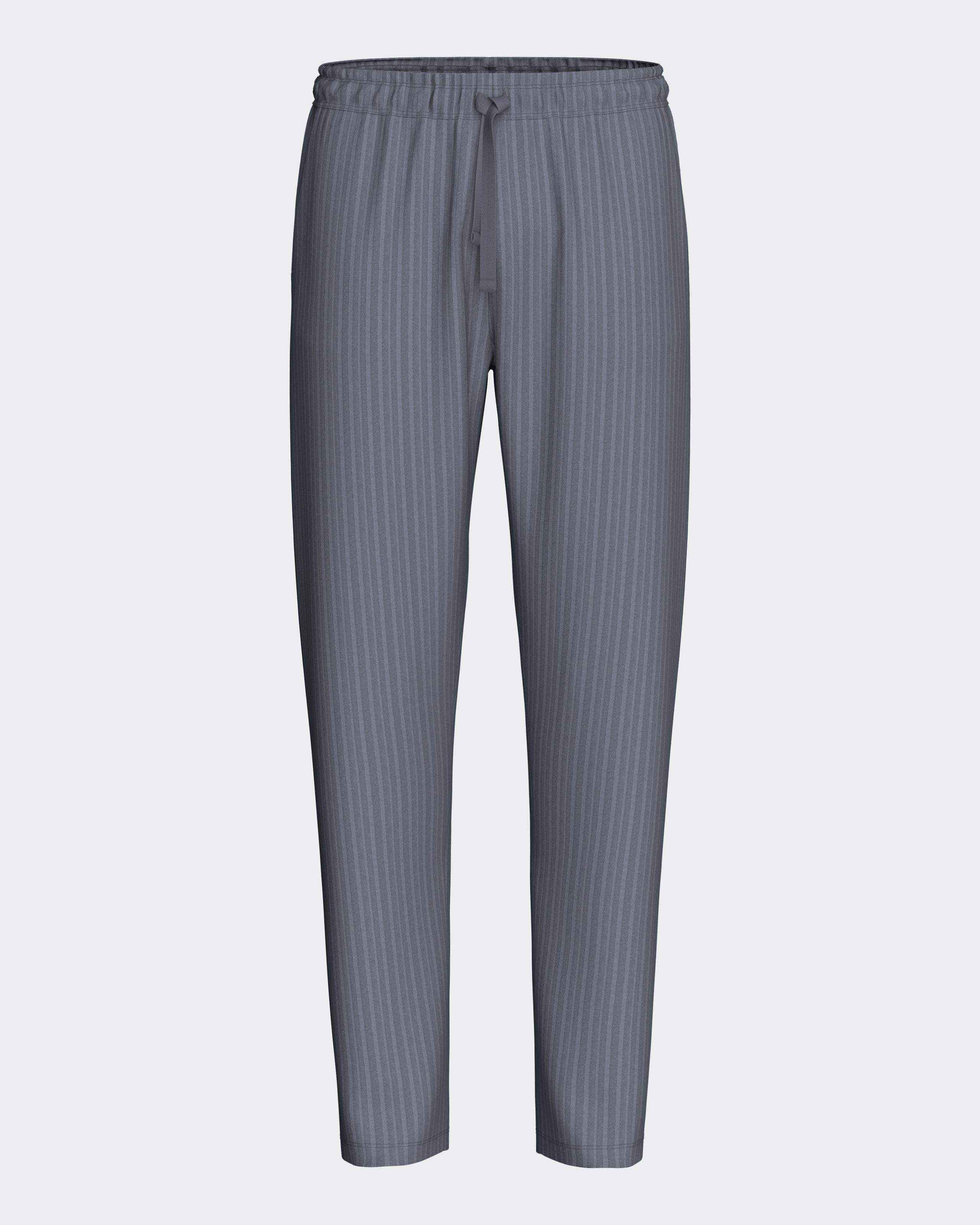 Men's plain trousers in cotton lyocell