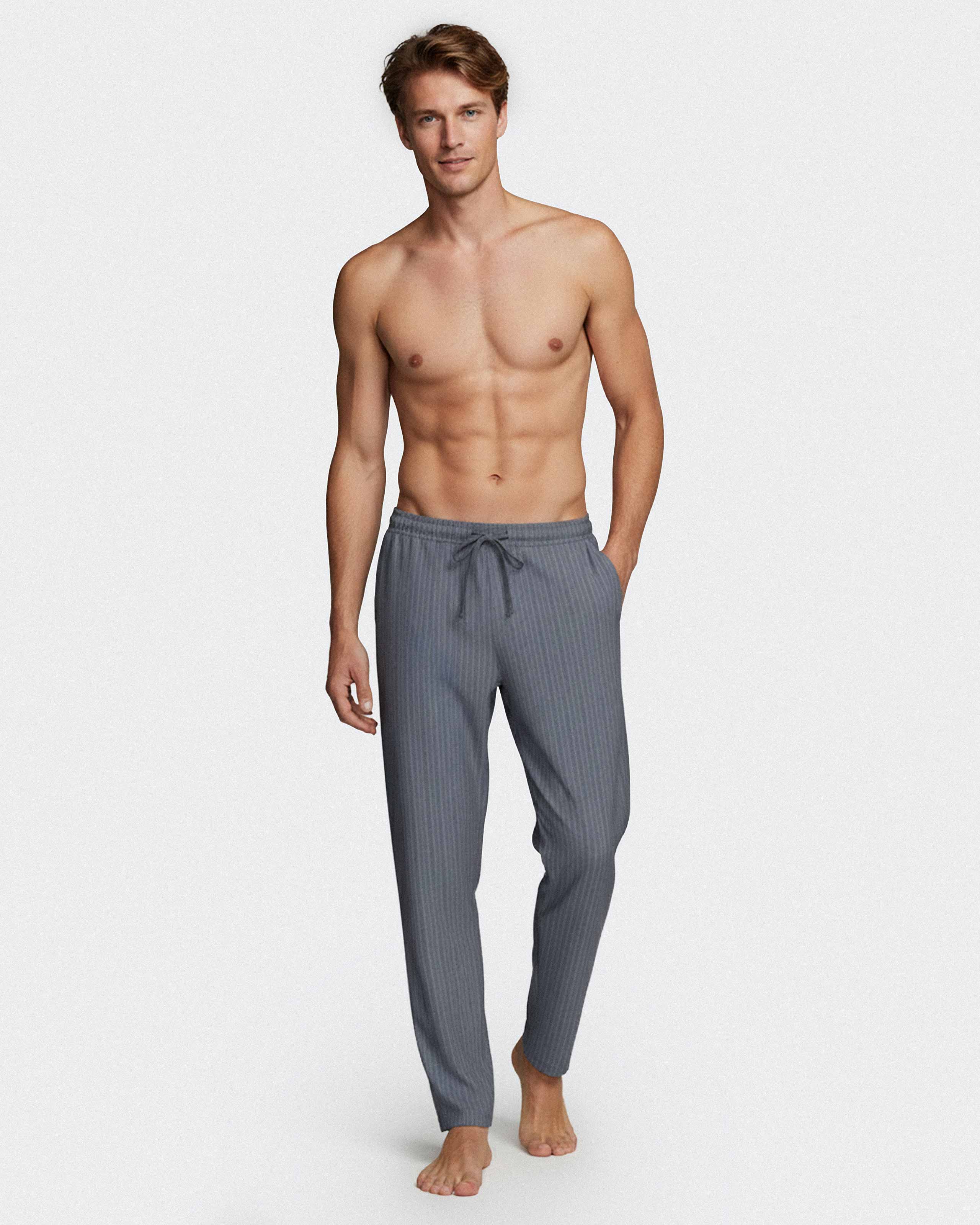 Pantalón corto liso de hombre en algodón Lyocell