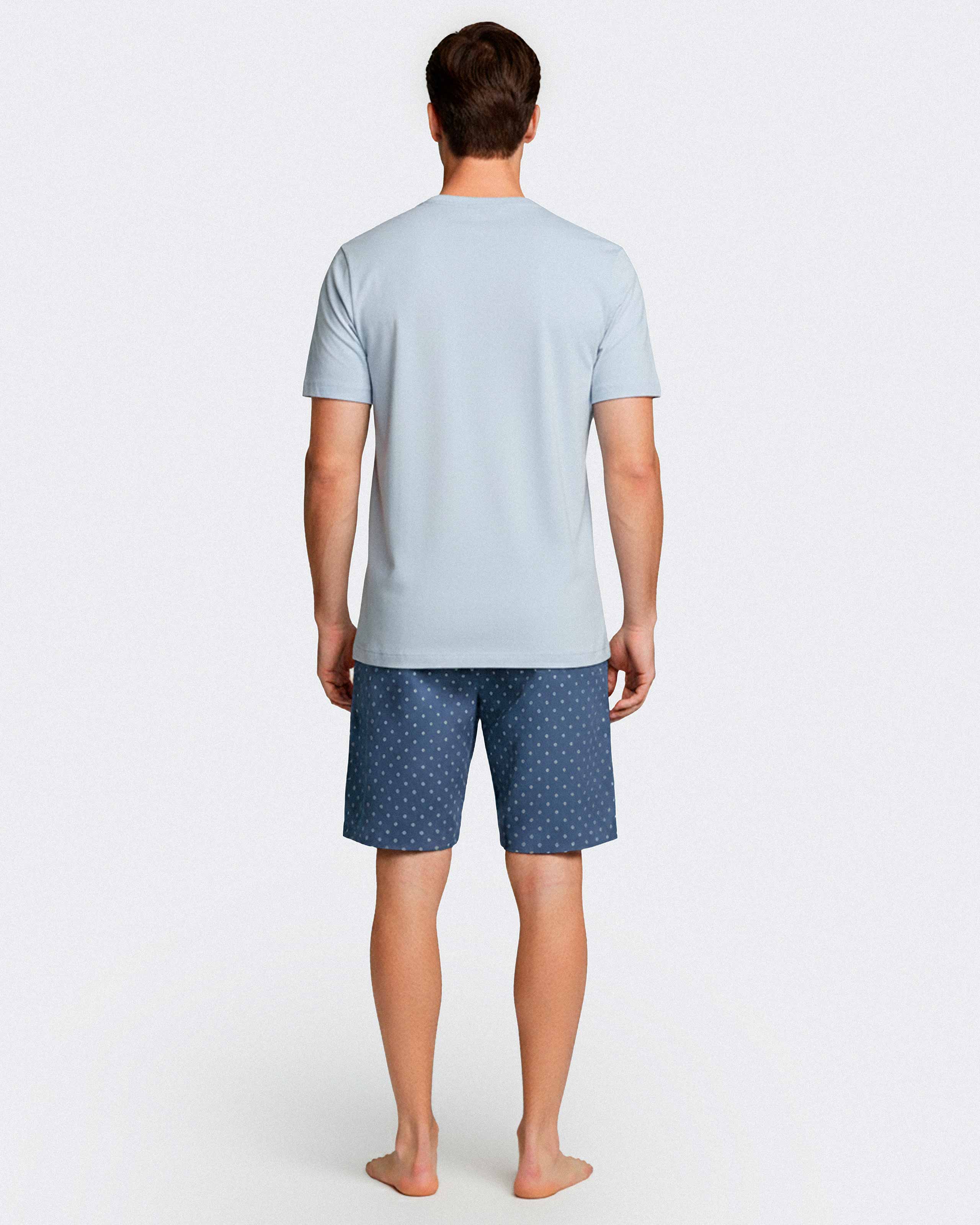 Men's short pyjama in canvas