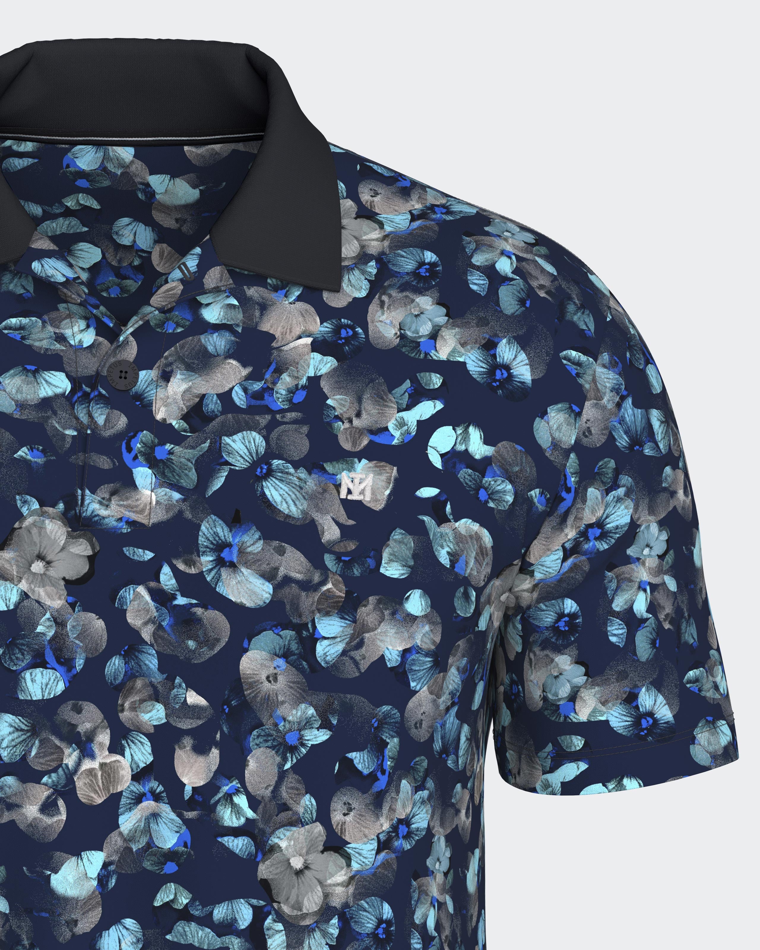 Polo estampado com flores