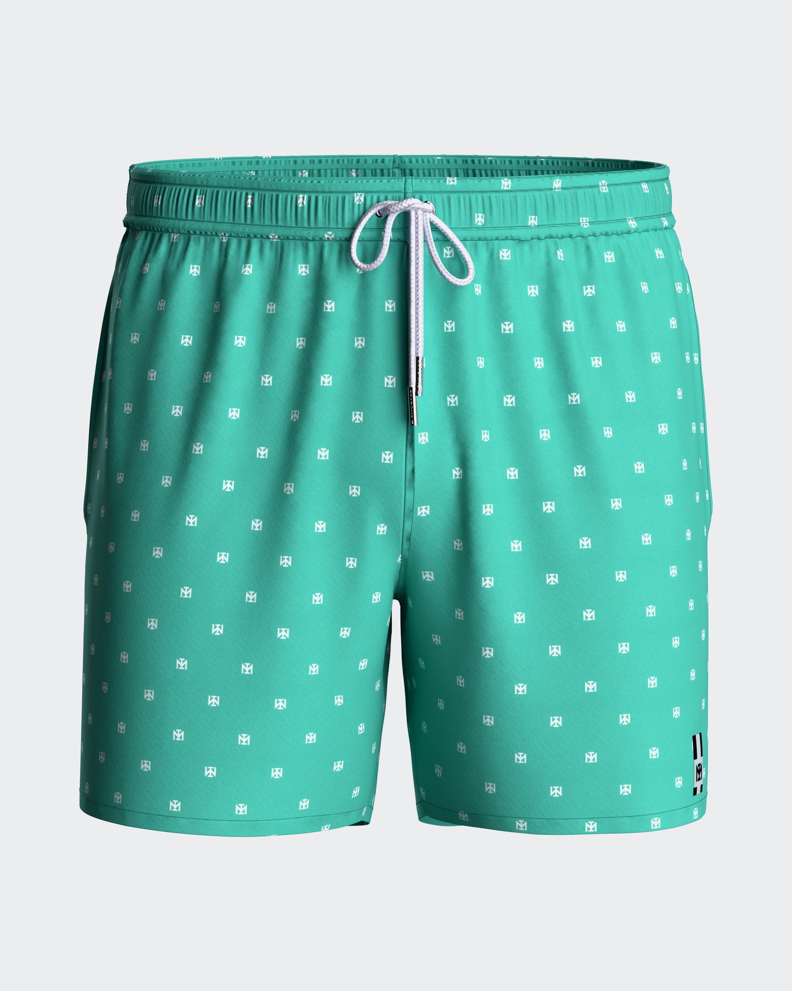 Short de bain avec micro-motif