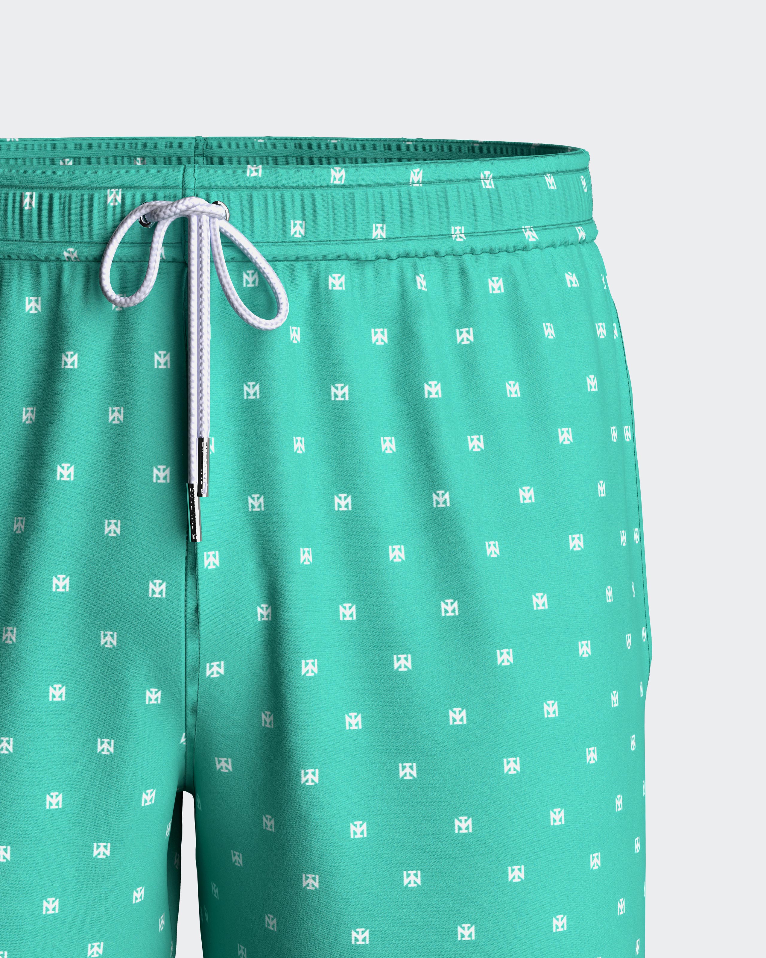 Swimming shorts with micromotif