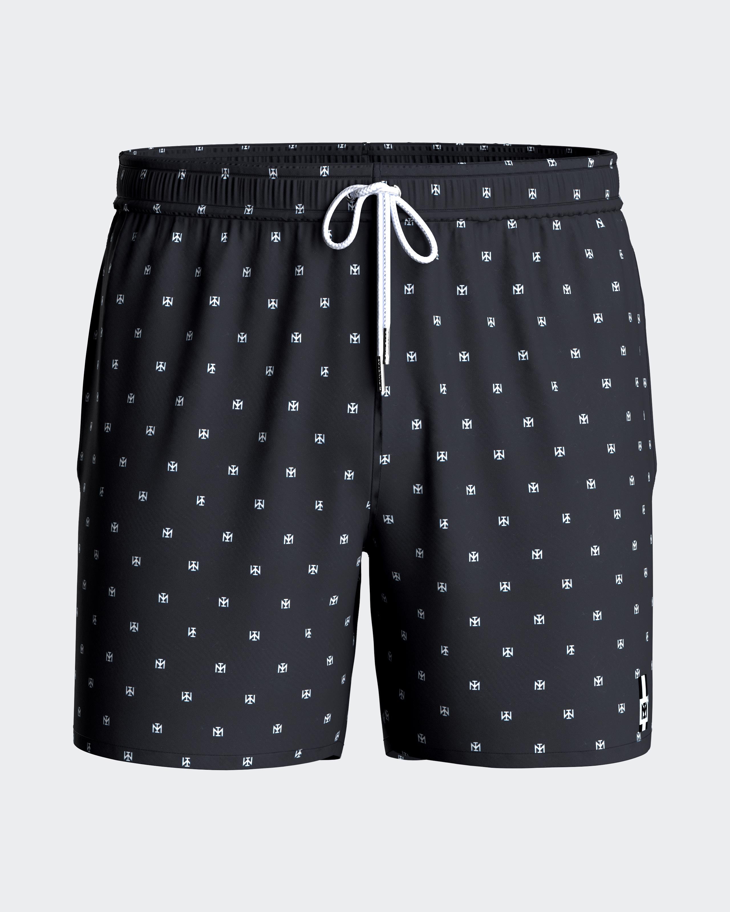 Swimming shorts with micromotif