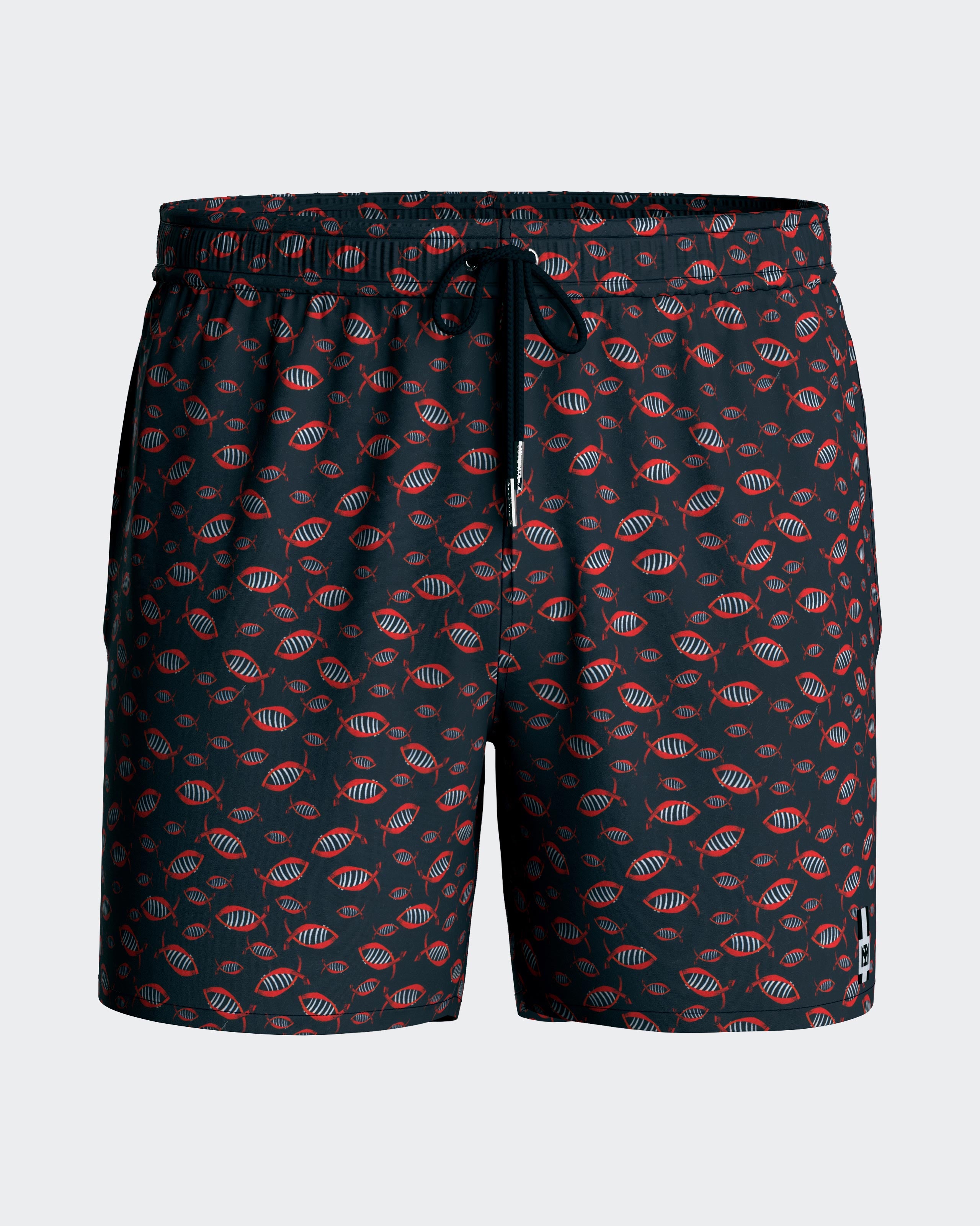Short de bain avec micro-motif