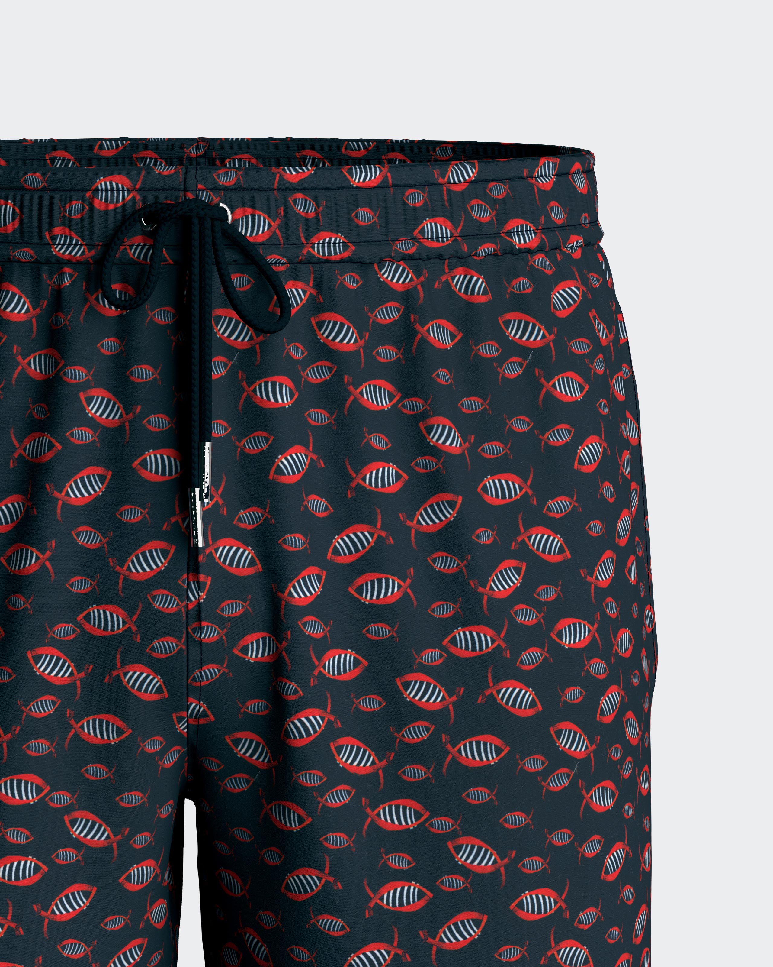 Swimming shorts with micromotif