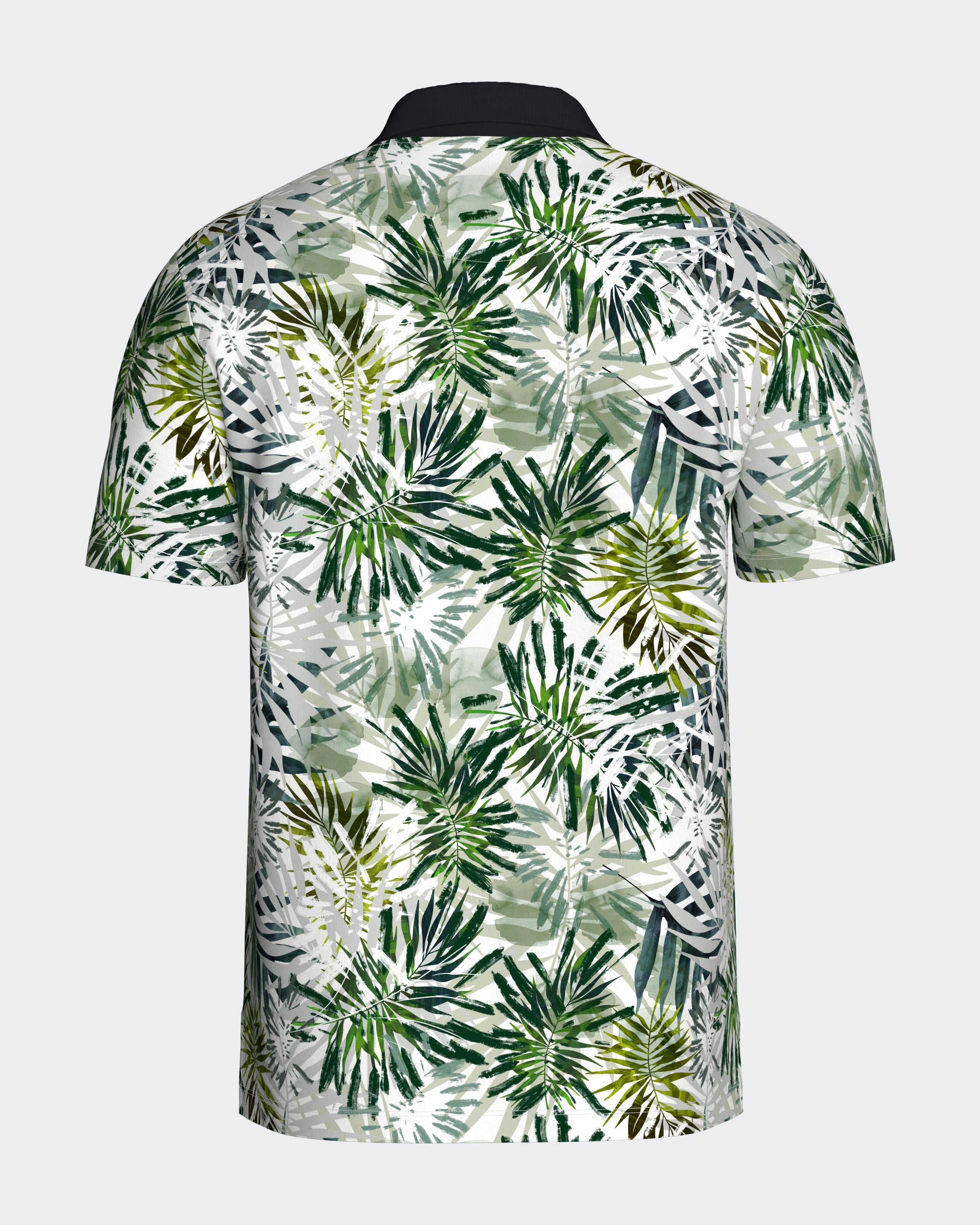 Polo avec imprimé tropical