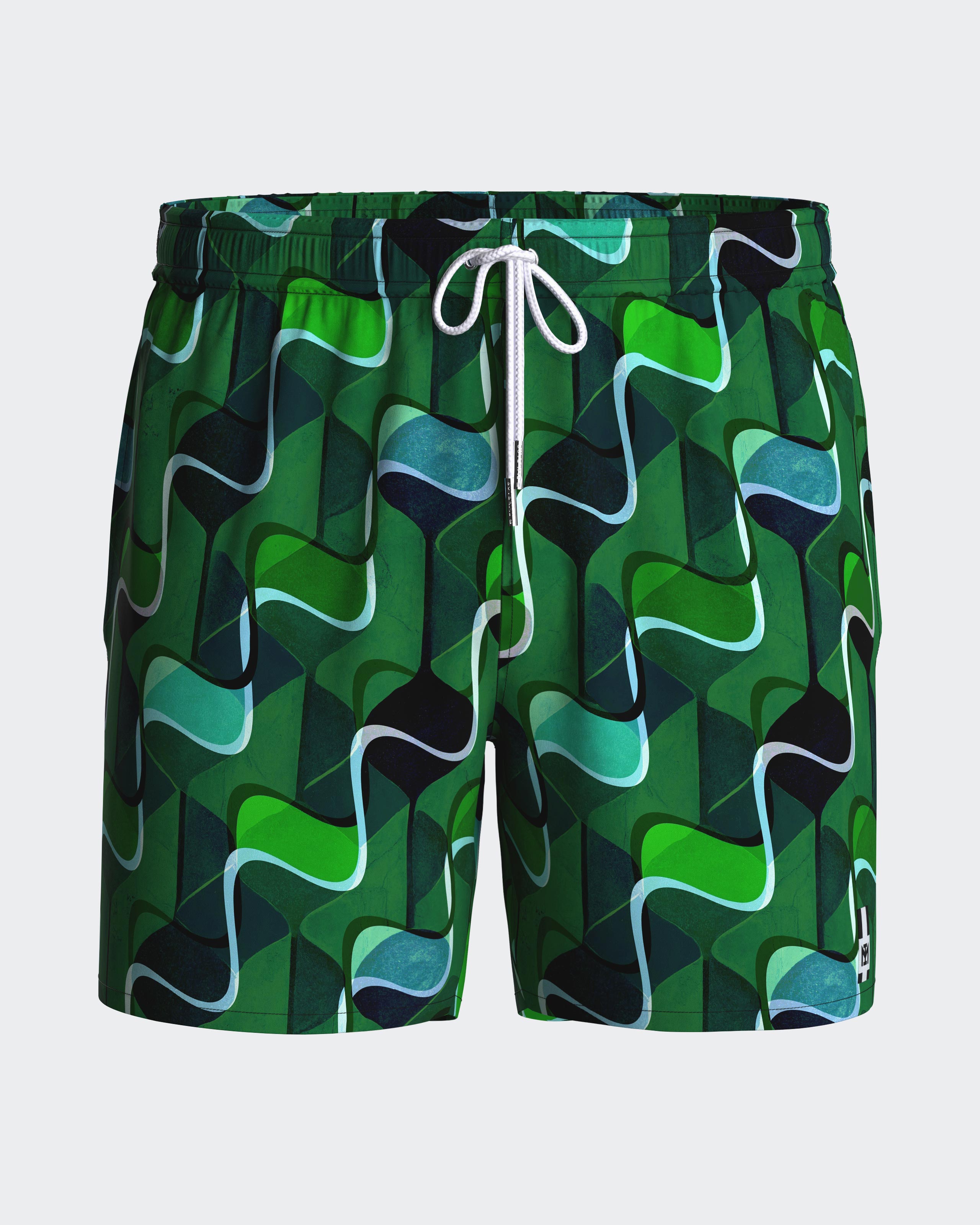 Short de baño con micromotivo