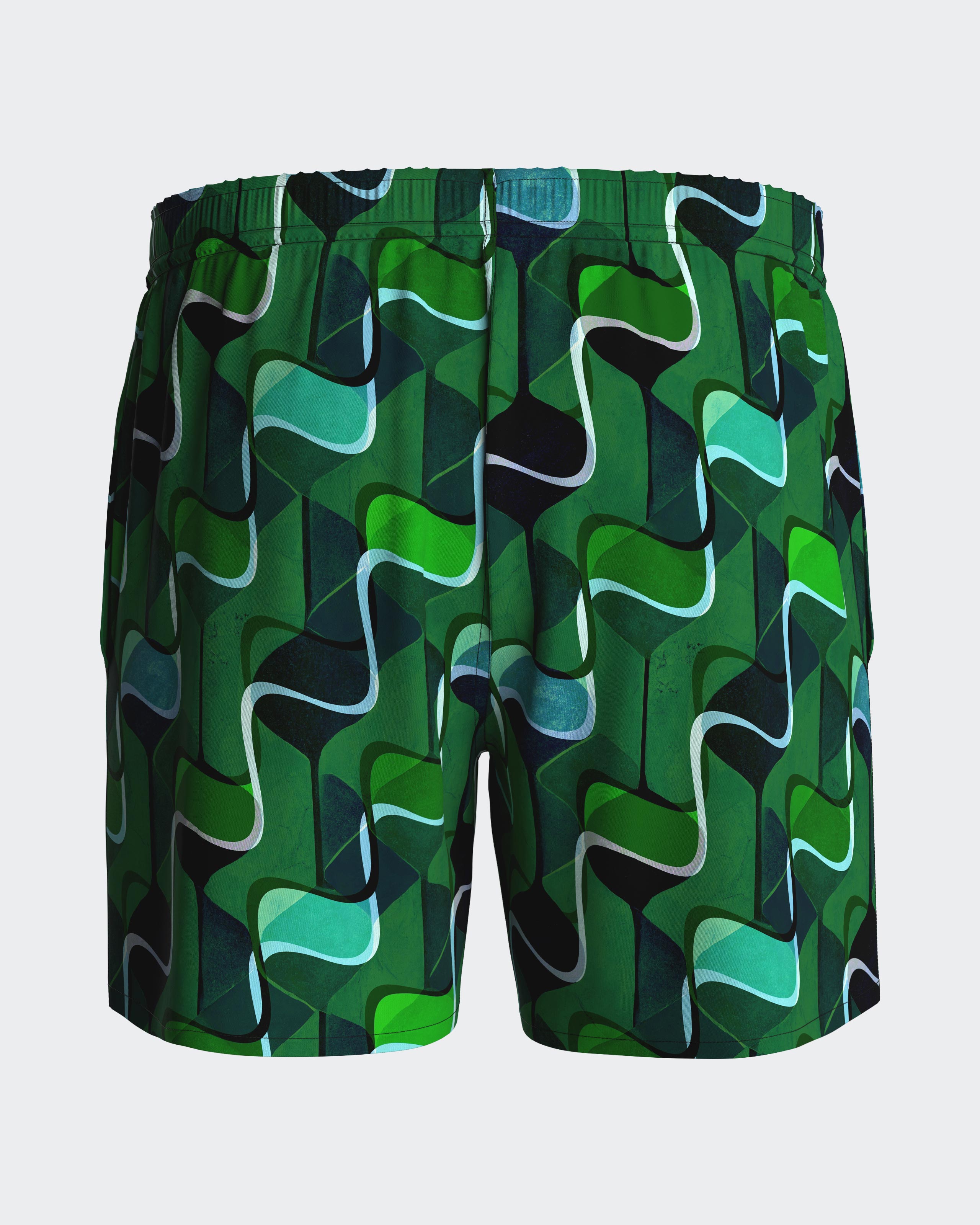 Swimming shorts with micromotif