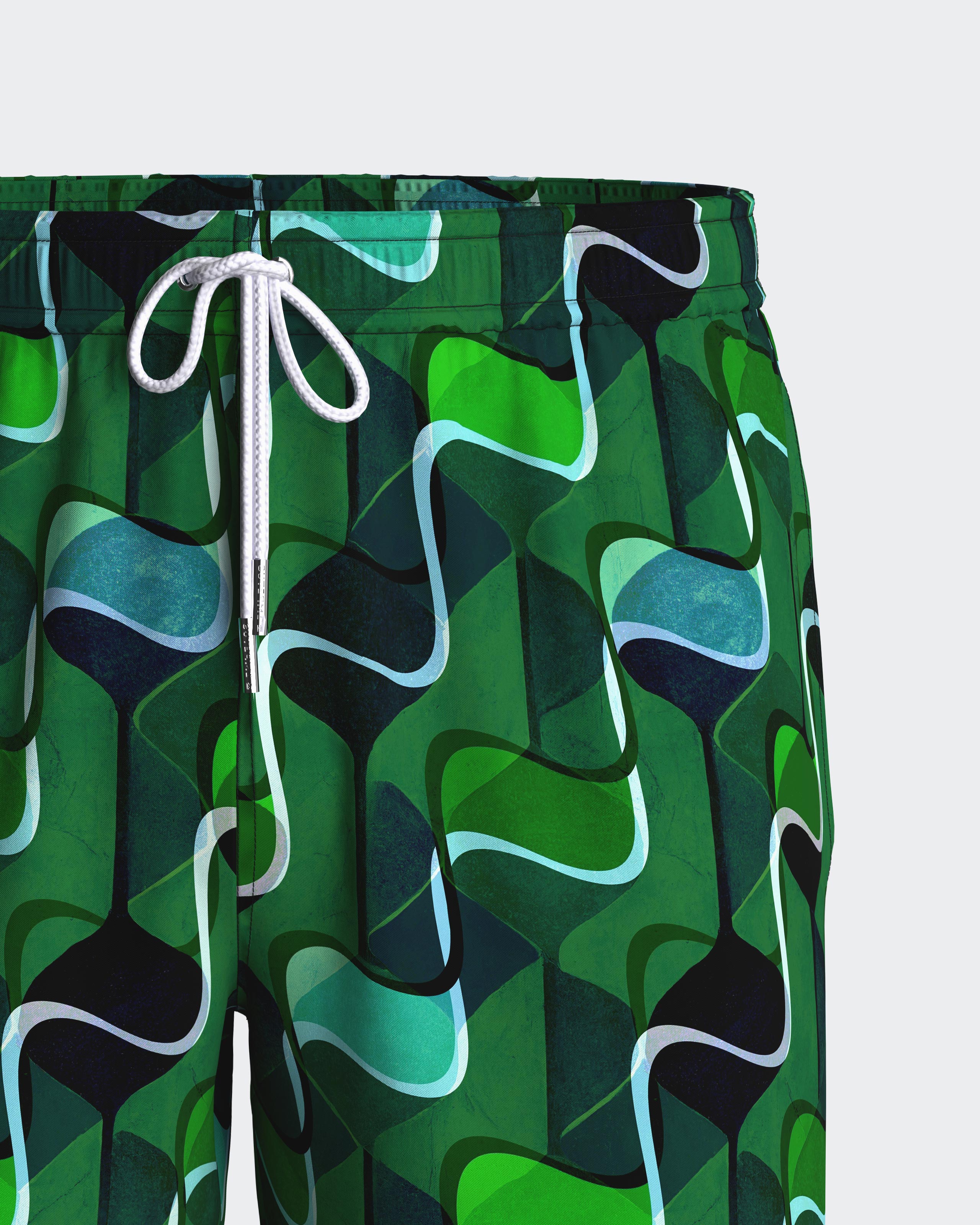 Swimming shorts with micromotif