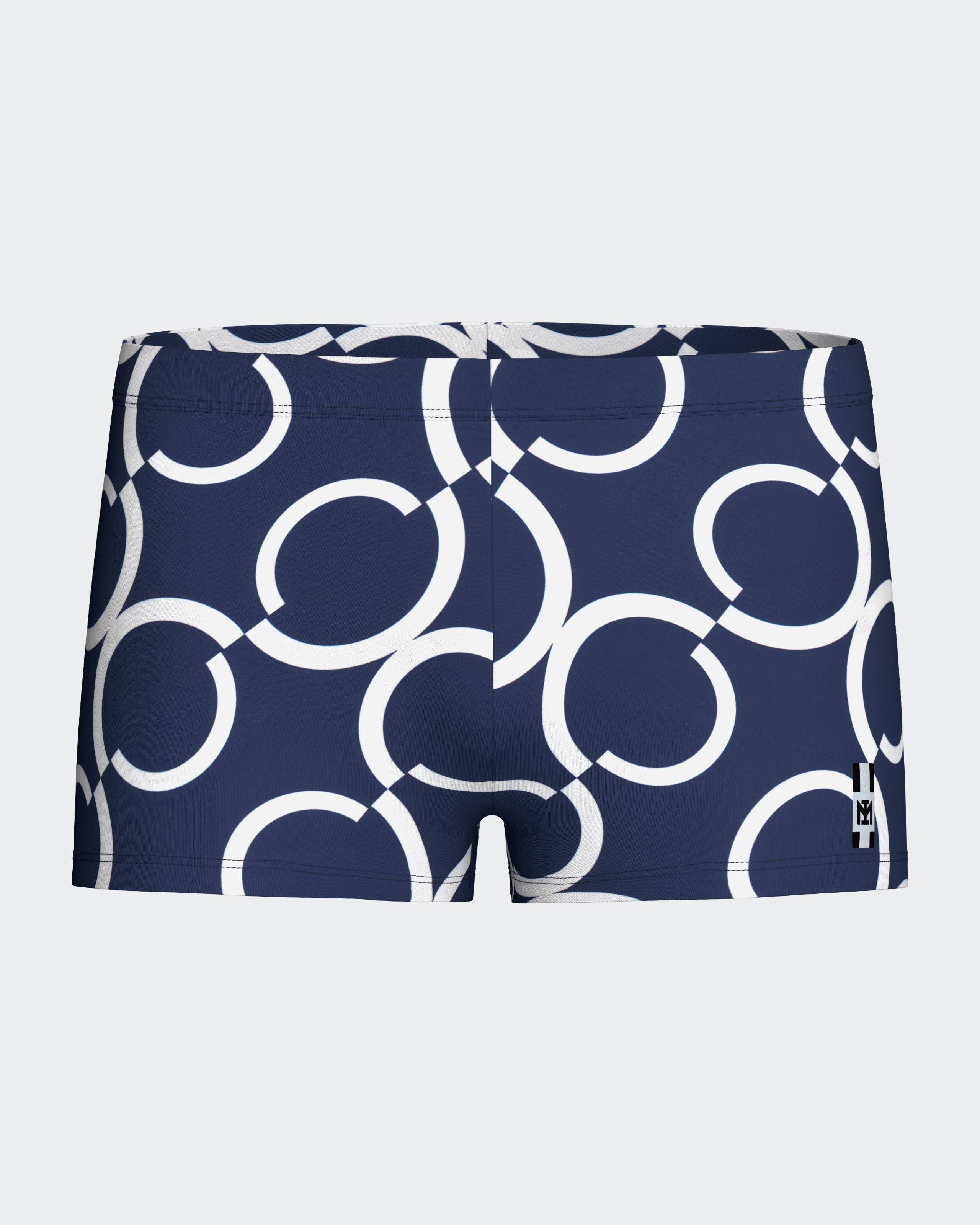 Boxer de bain avec imprimé géométrique