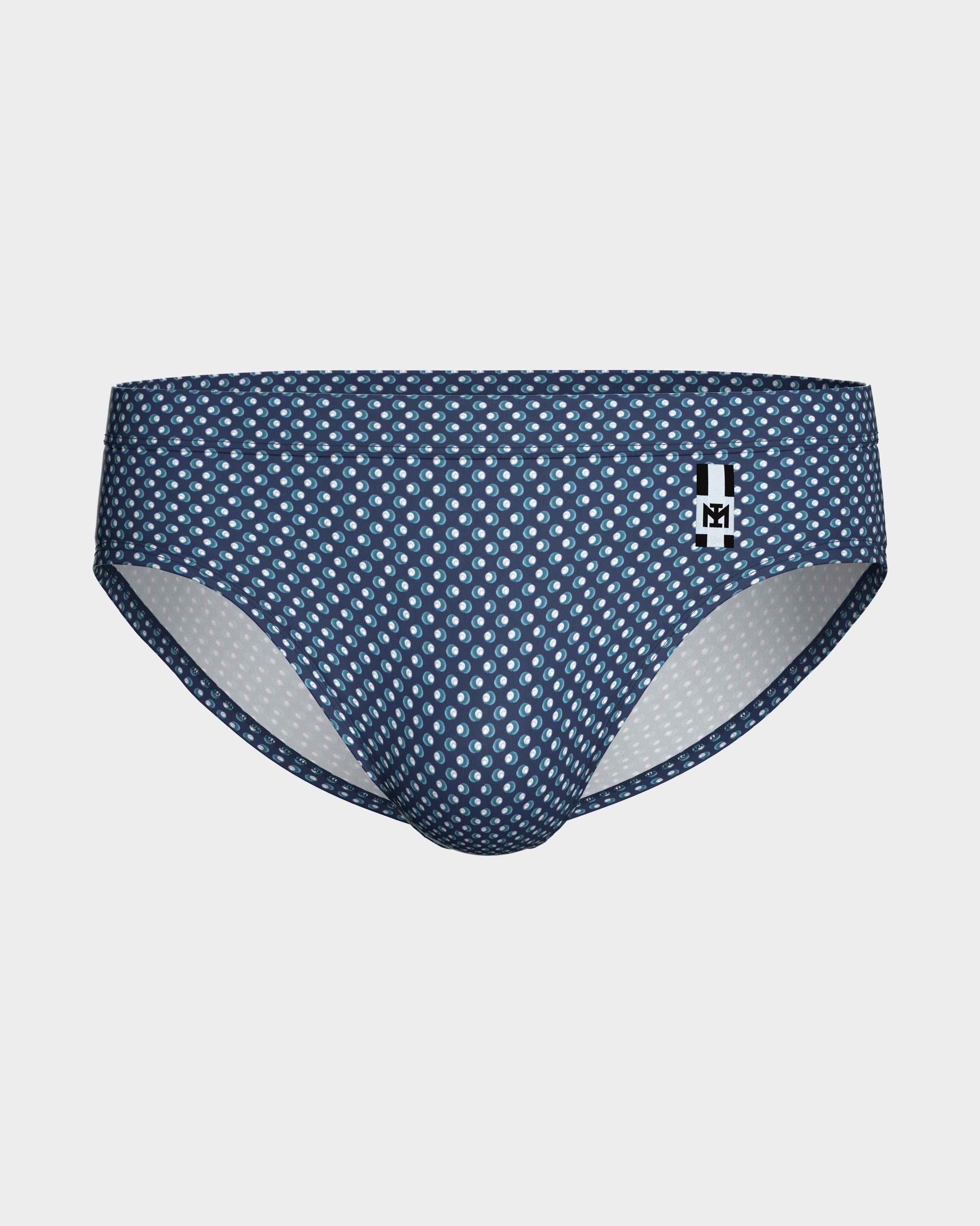 Slip de bain avec micro-motif