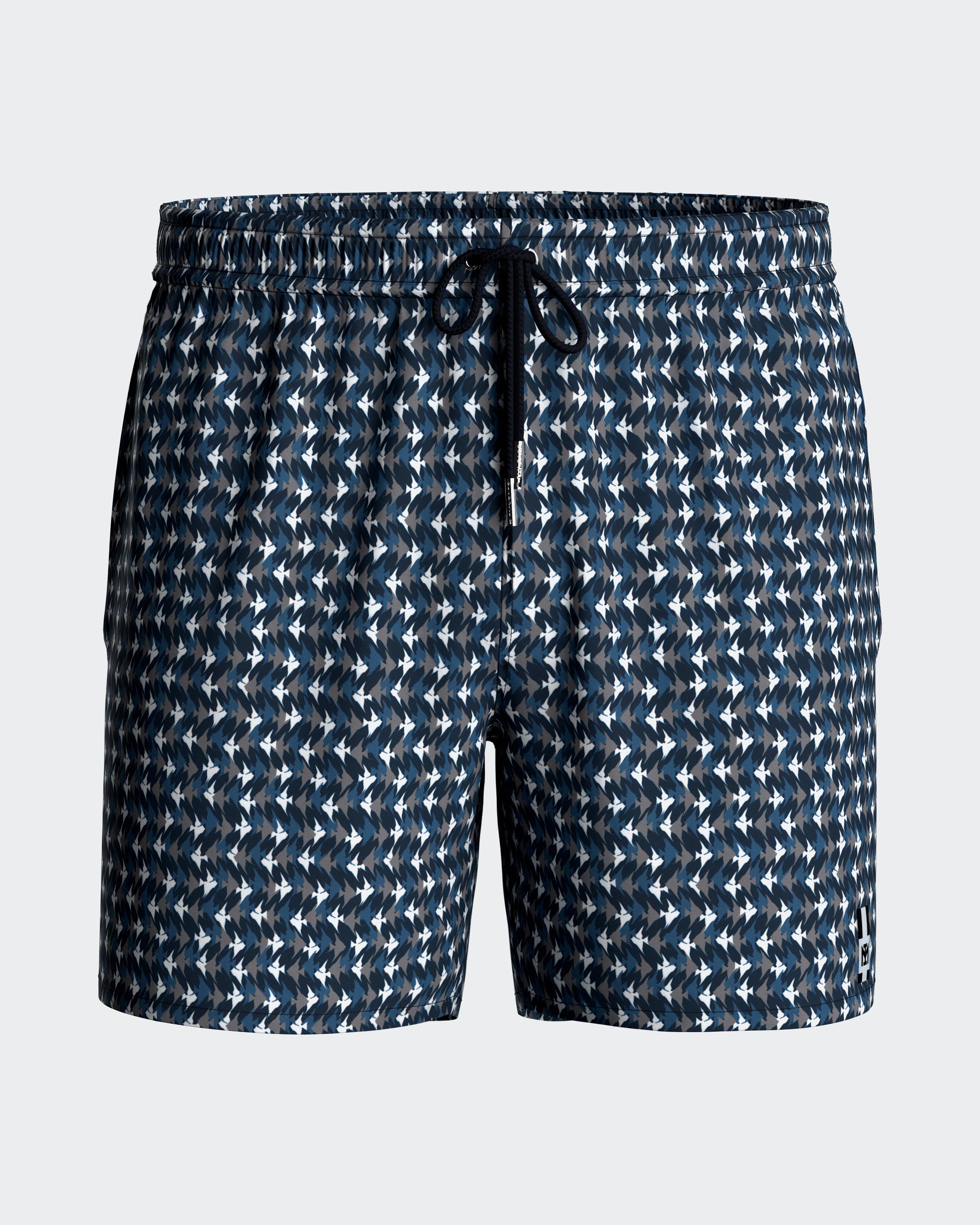 Short de bain avec micro-motif