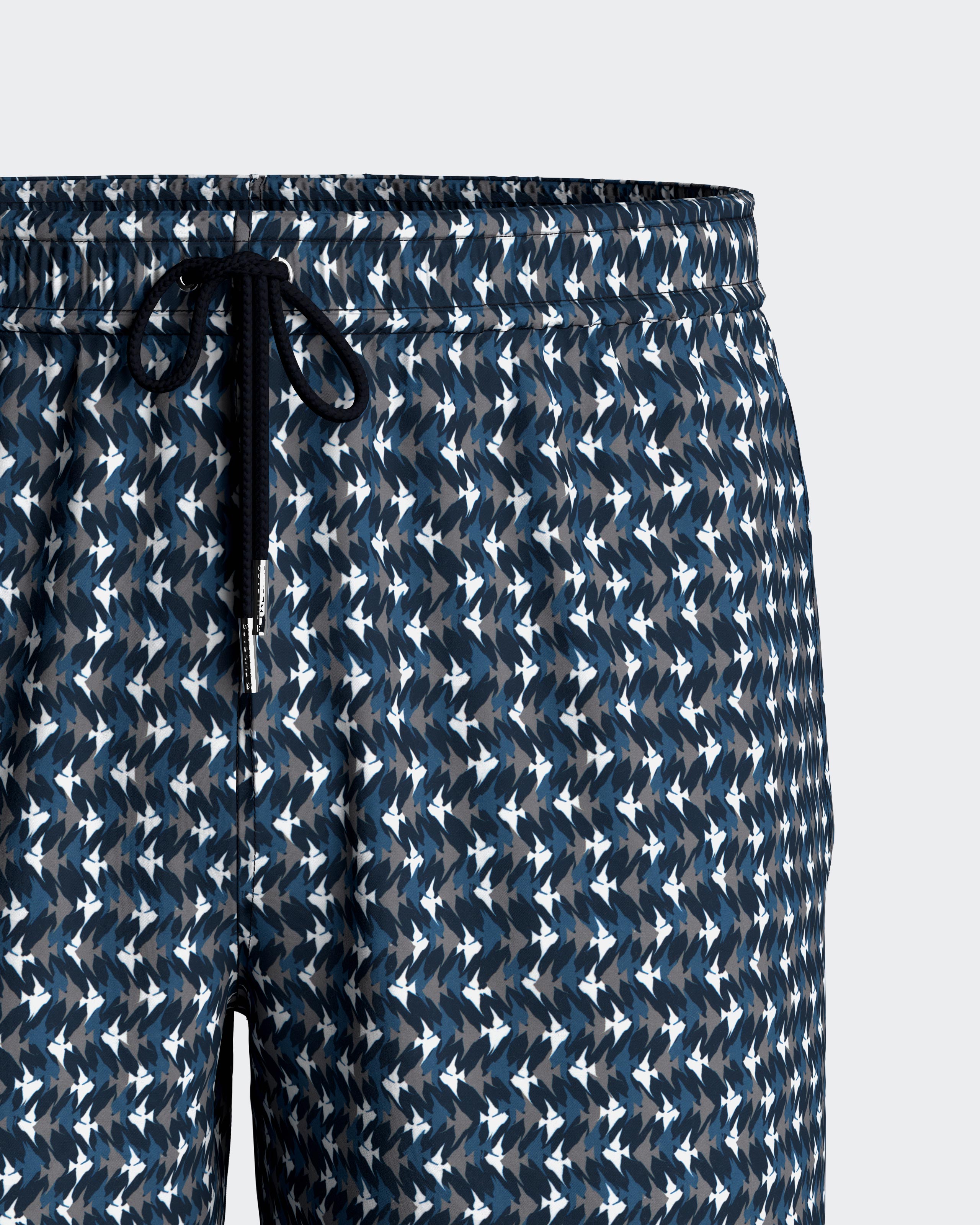Short de bain avec micro-motif