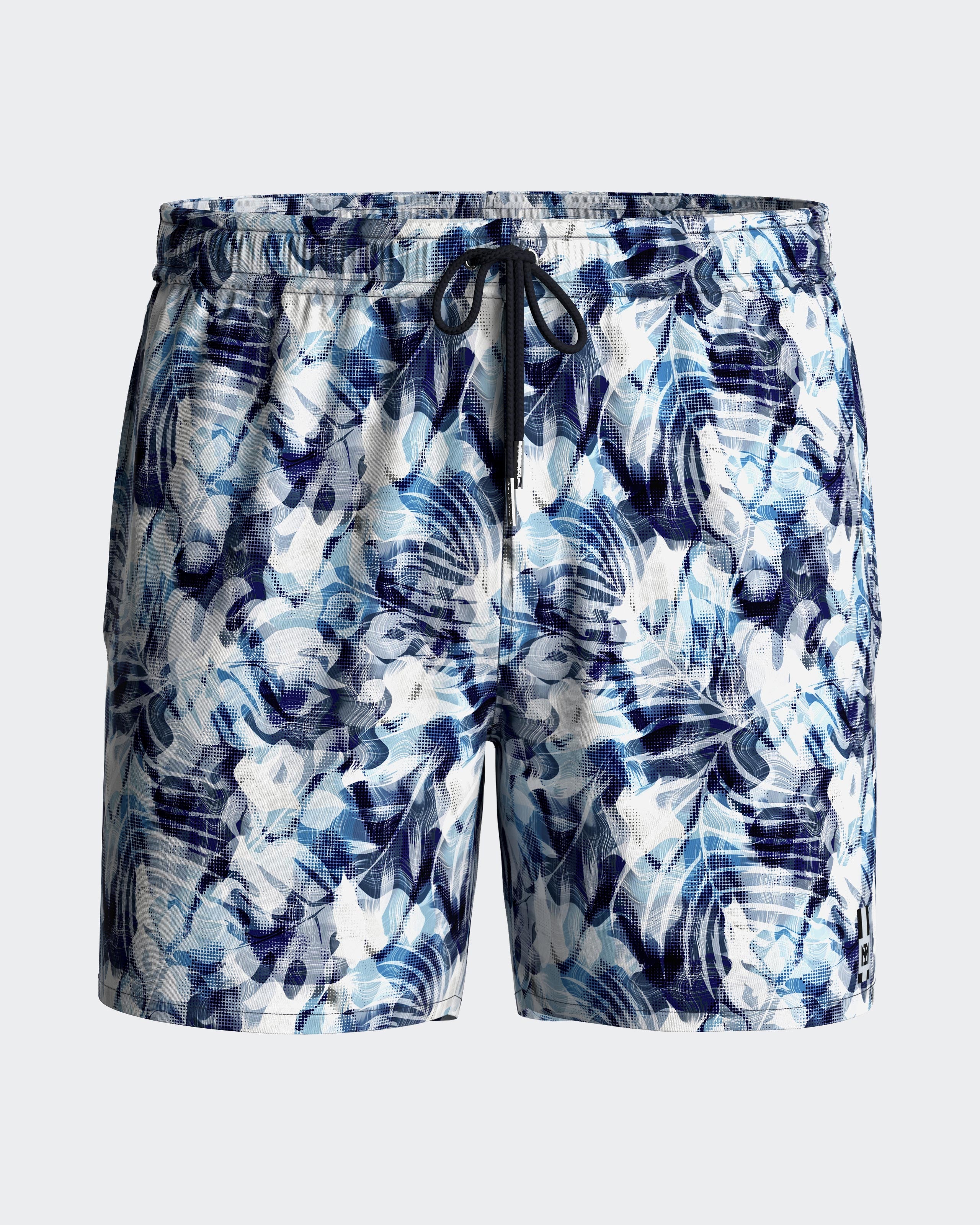 Short printed swimming shorts