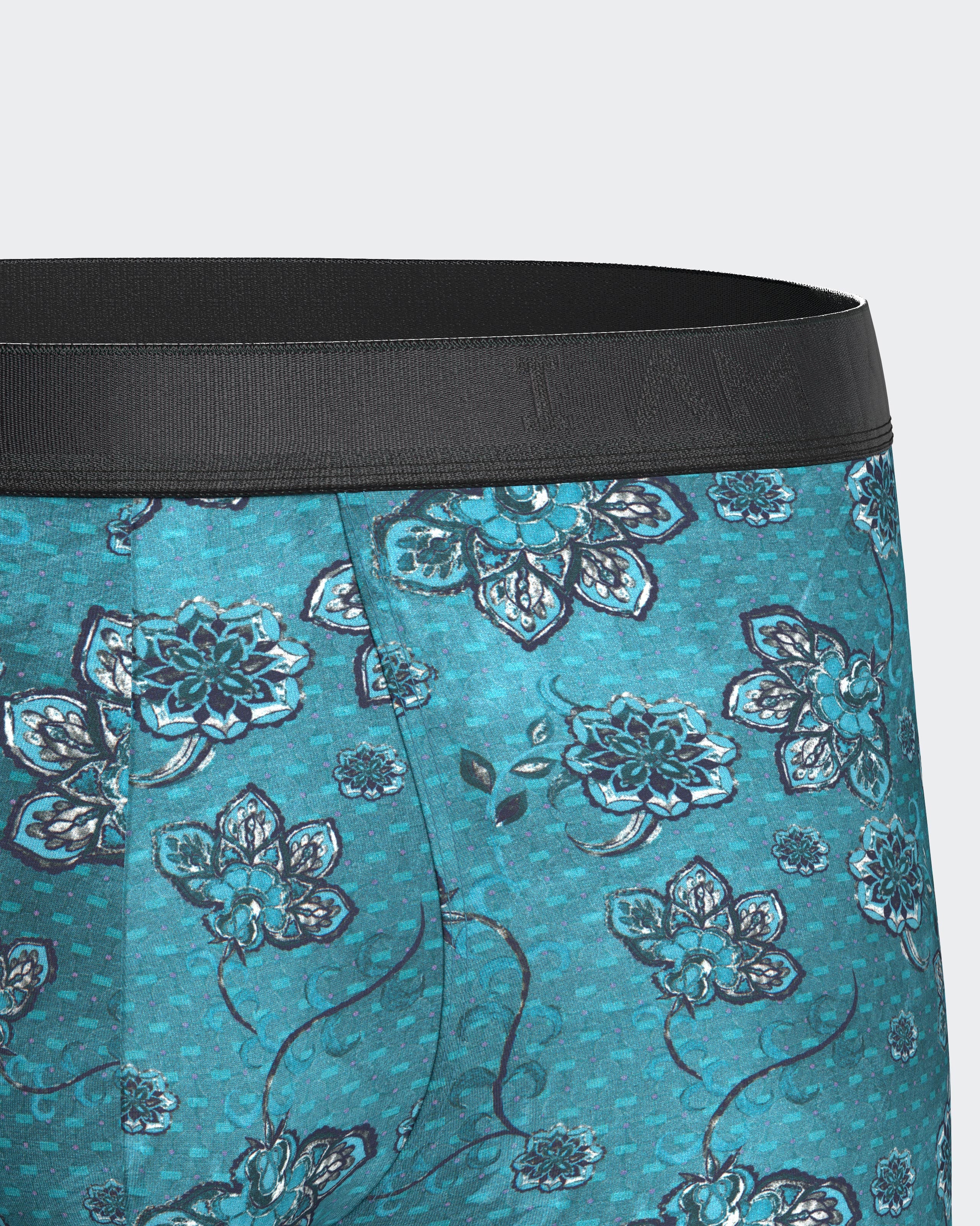 Boxer d'homme à imprimé floral en Lyocell