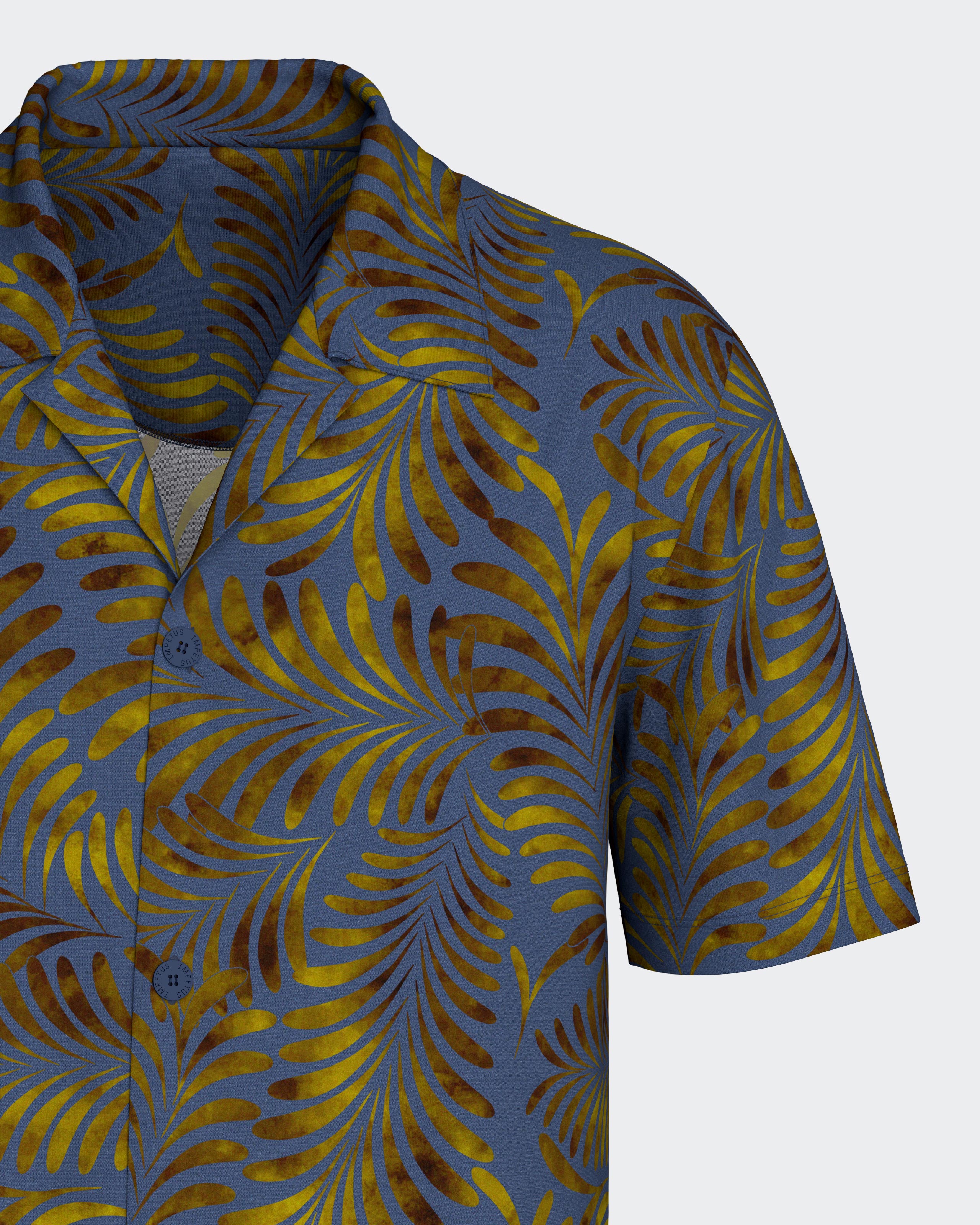 Pyjama curto d'homme avec boutons en Lyocell