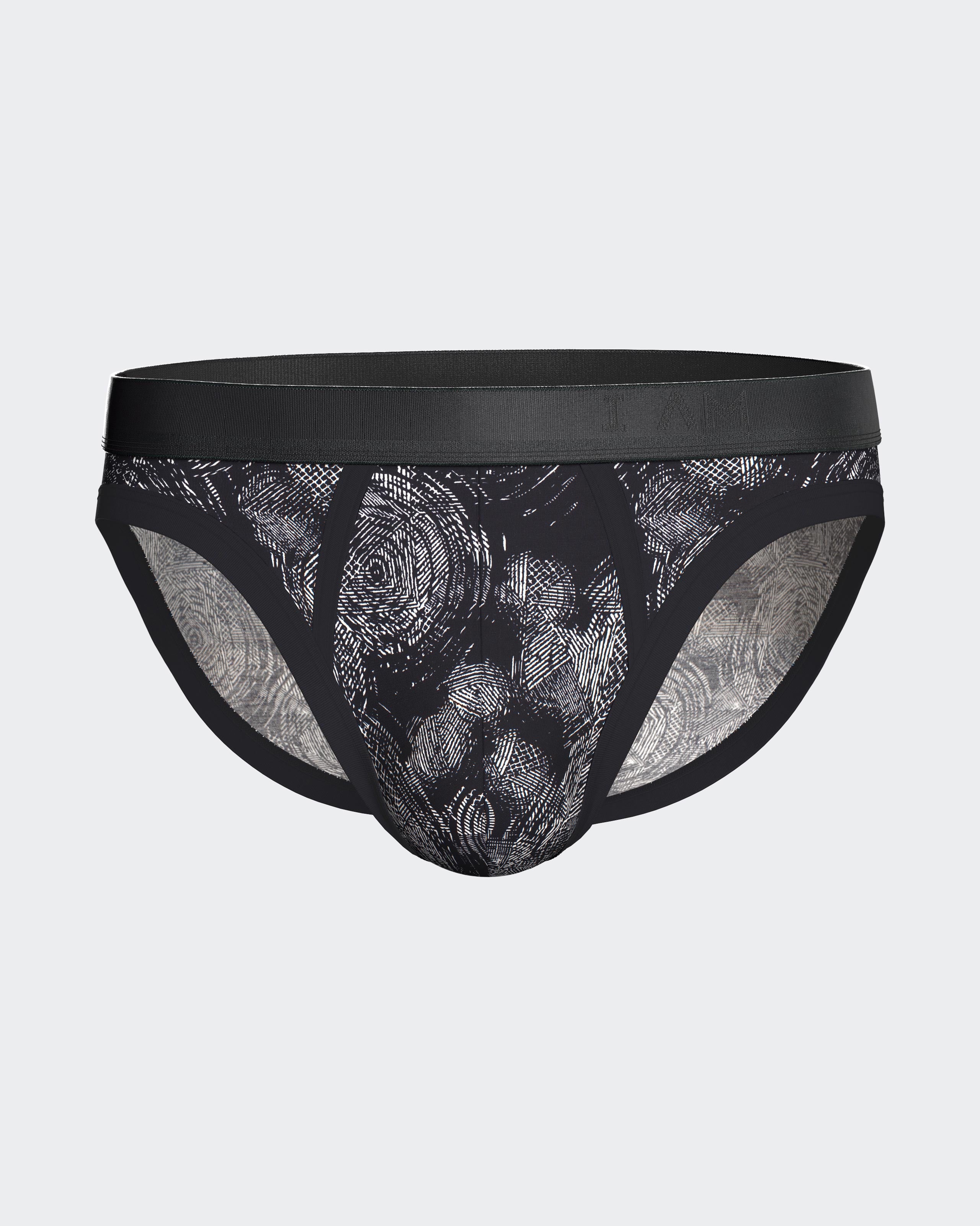Slip de homem estampado em Lyocell