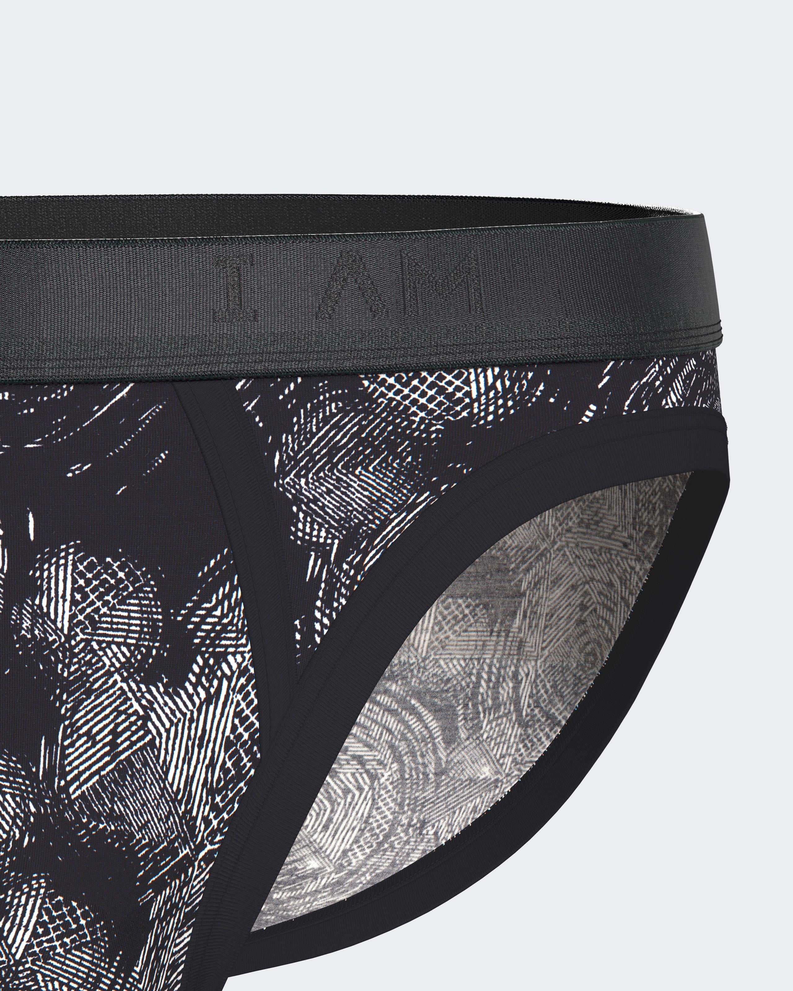 Slip de homem estampado em Lyocell