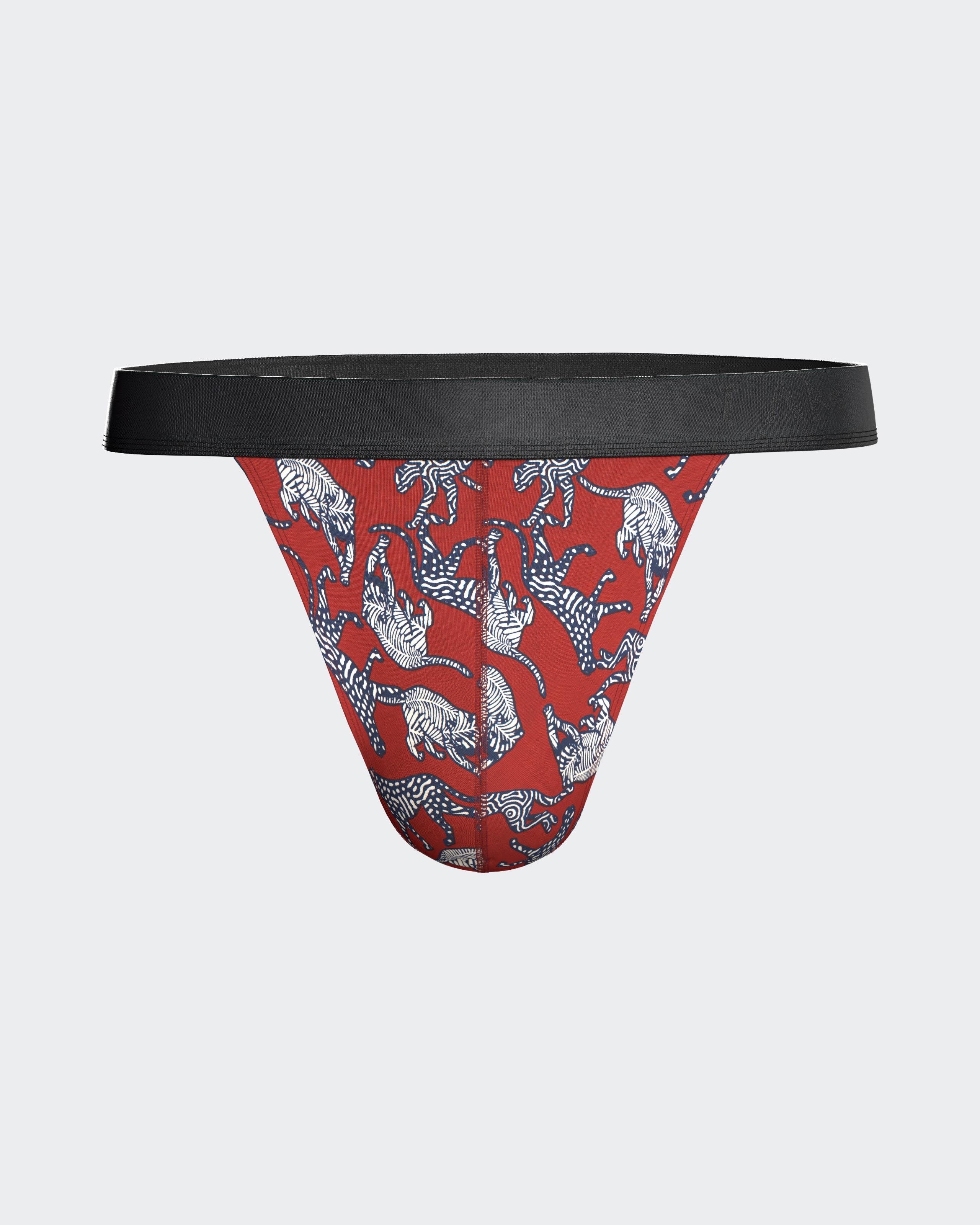Men's printed Lyocell thong