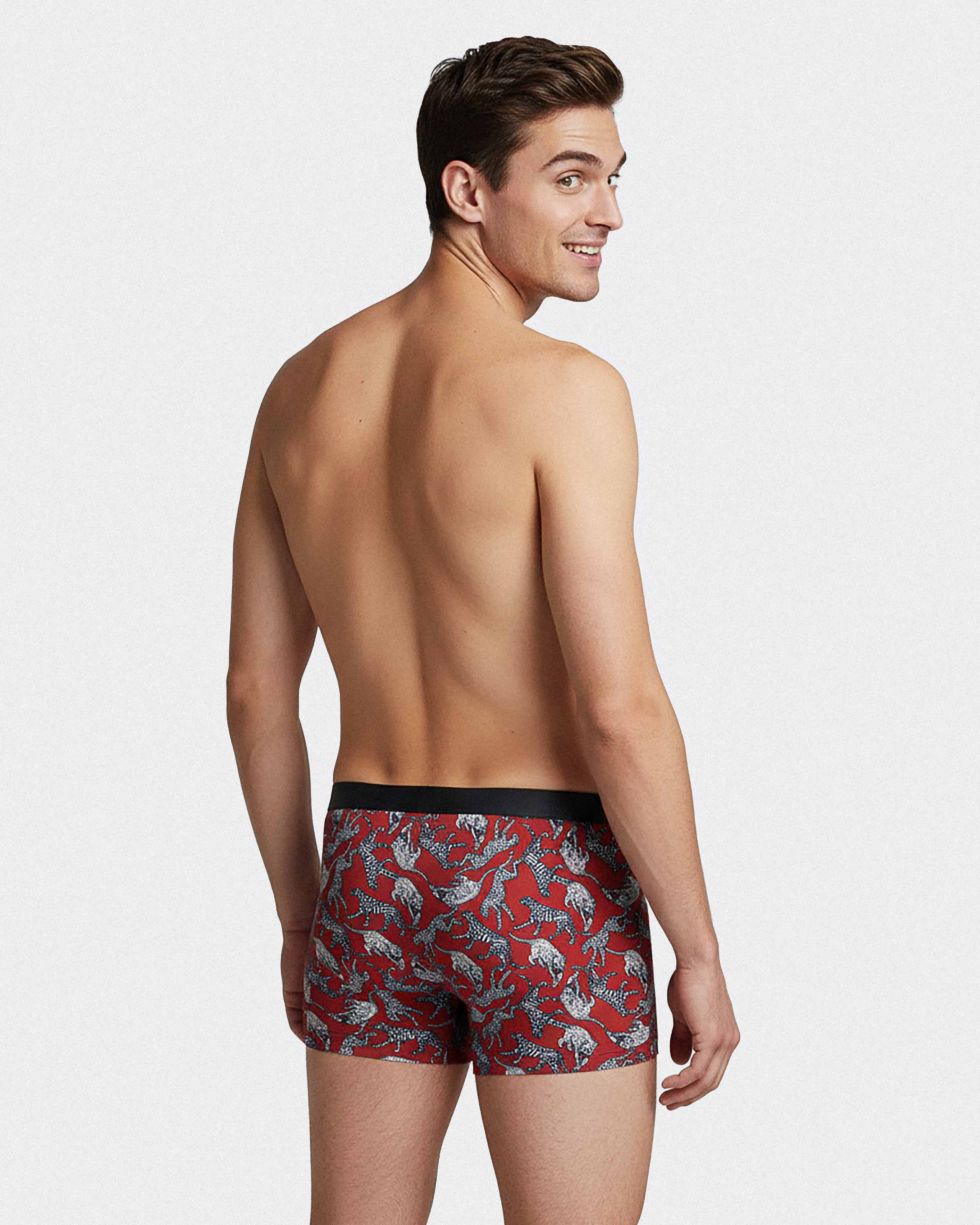 Boxer d'homme à imprimé en Lyocell