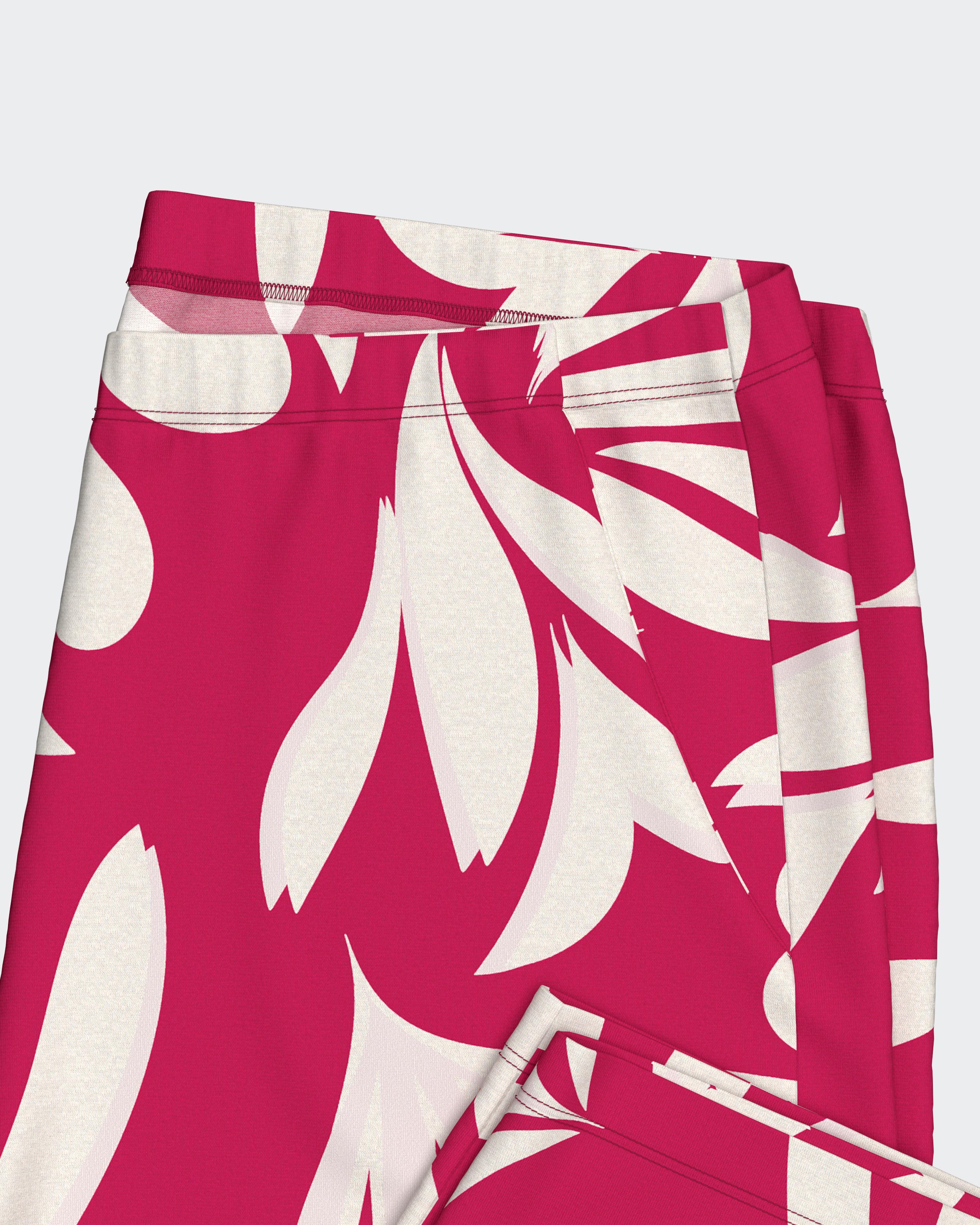 Pyjama court pour femme à imprimé en Lyocell