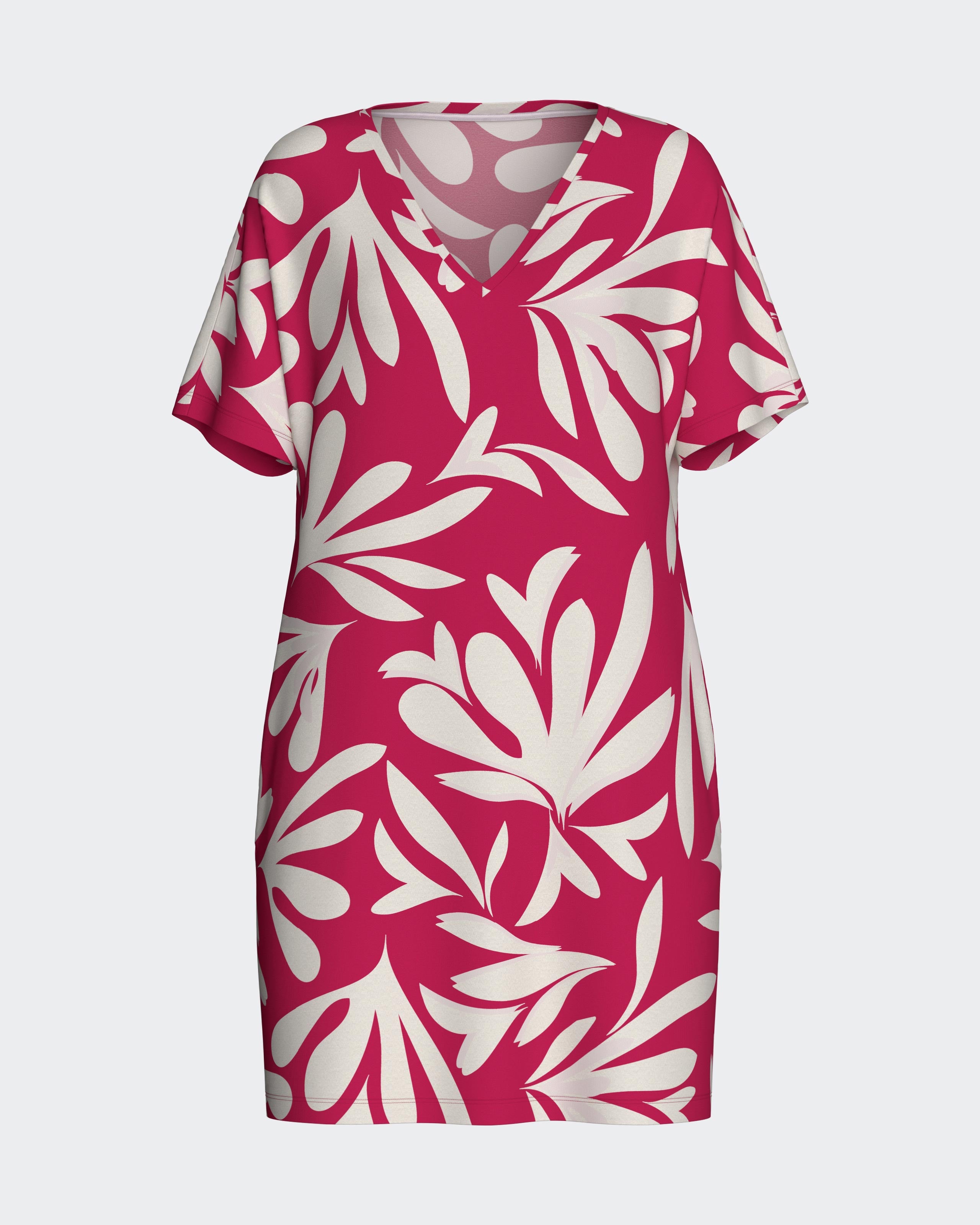 Nightdress with floral print in Lyocell