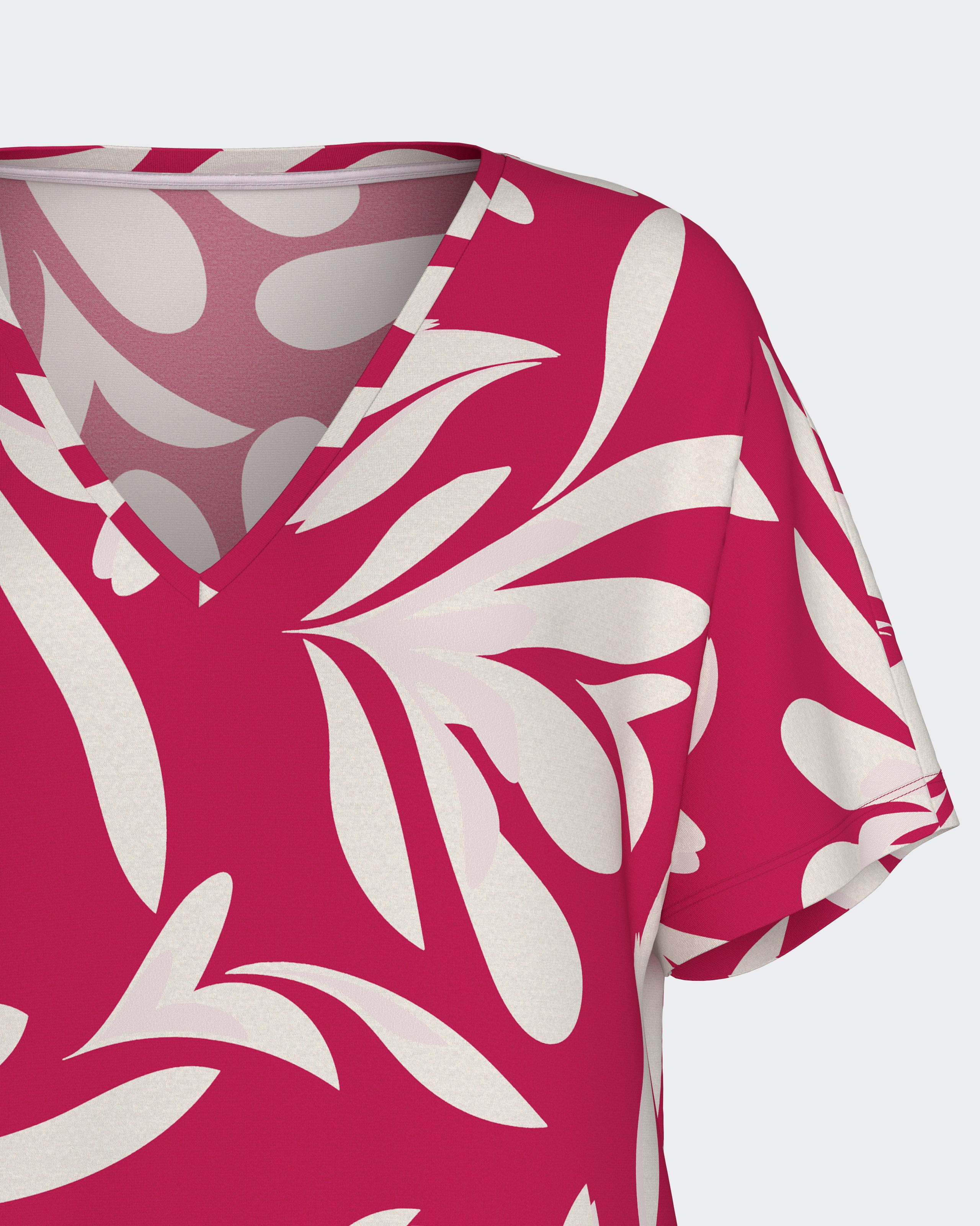 Nightdress with floral print in Lyocell