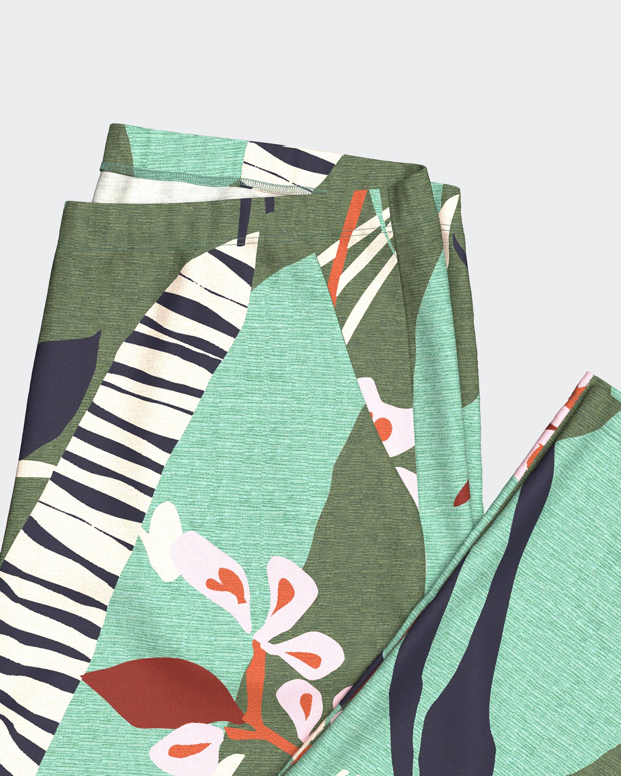 Women's botanical print pyjamas in Modal