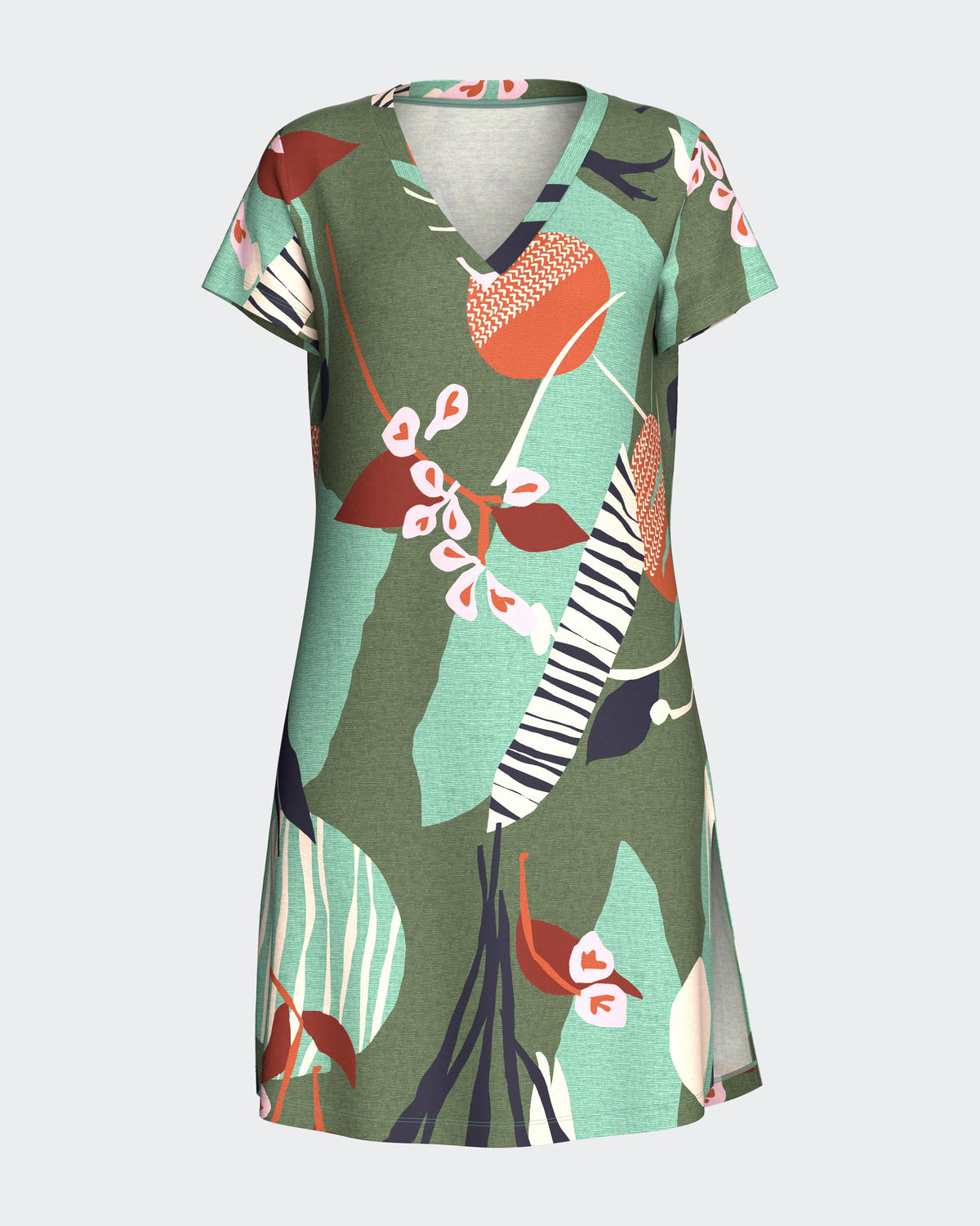 Camisón con estampado floral en Modal
