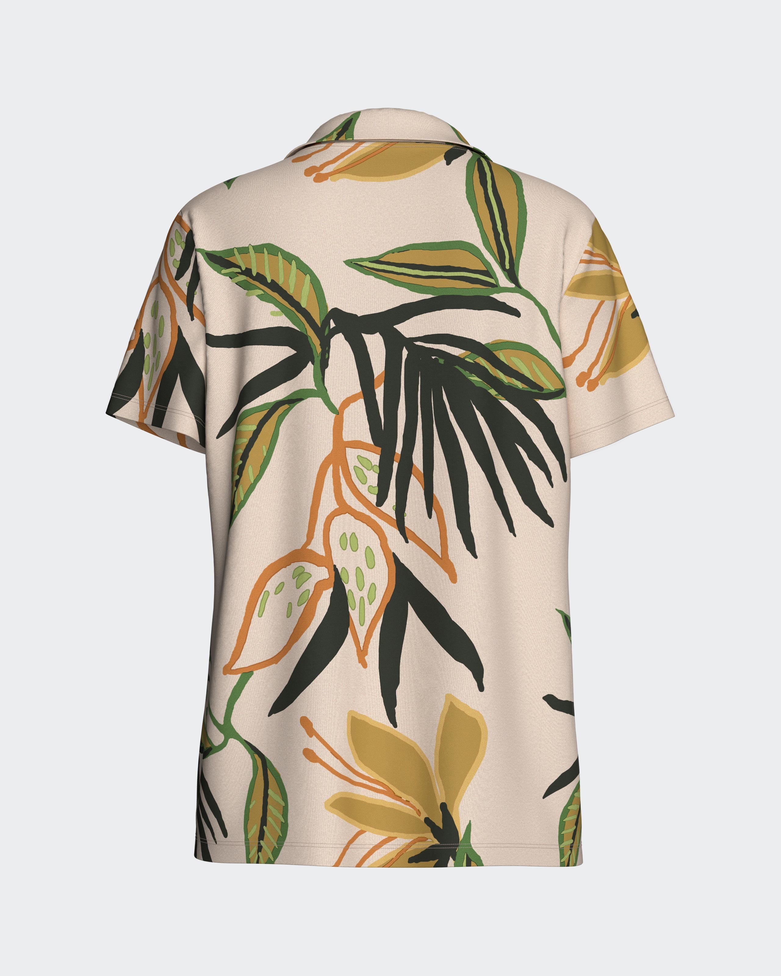 Women's short pyjamas with buttons in Lyocell