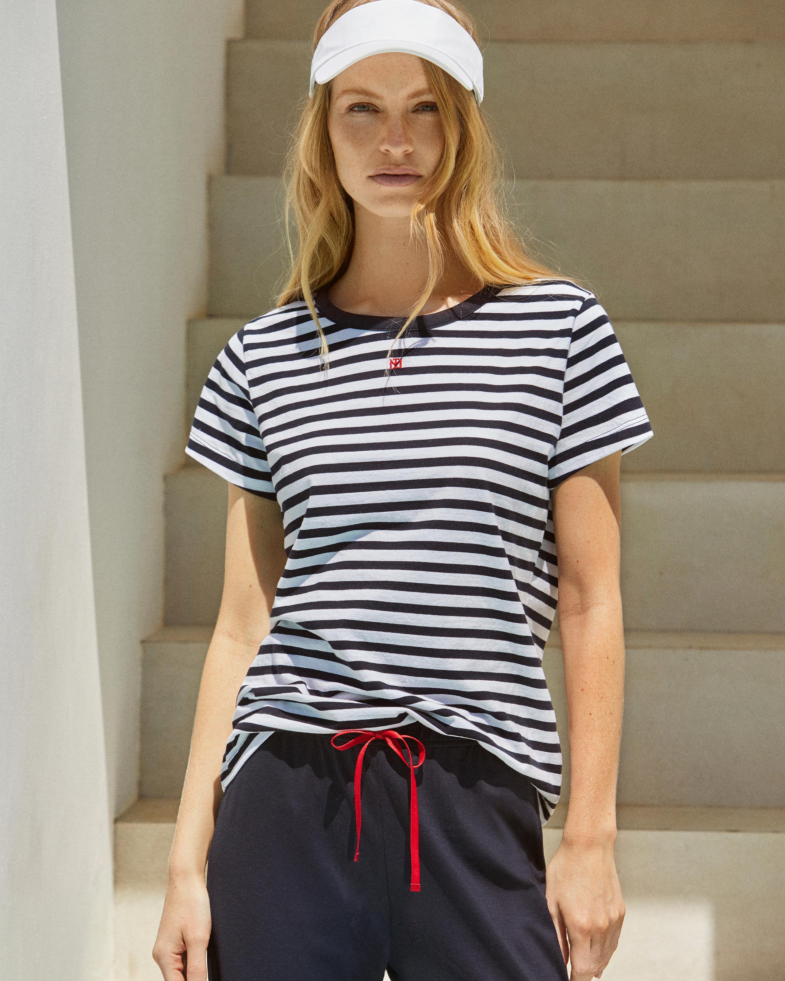 Women's striped cotton pyjamas