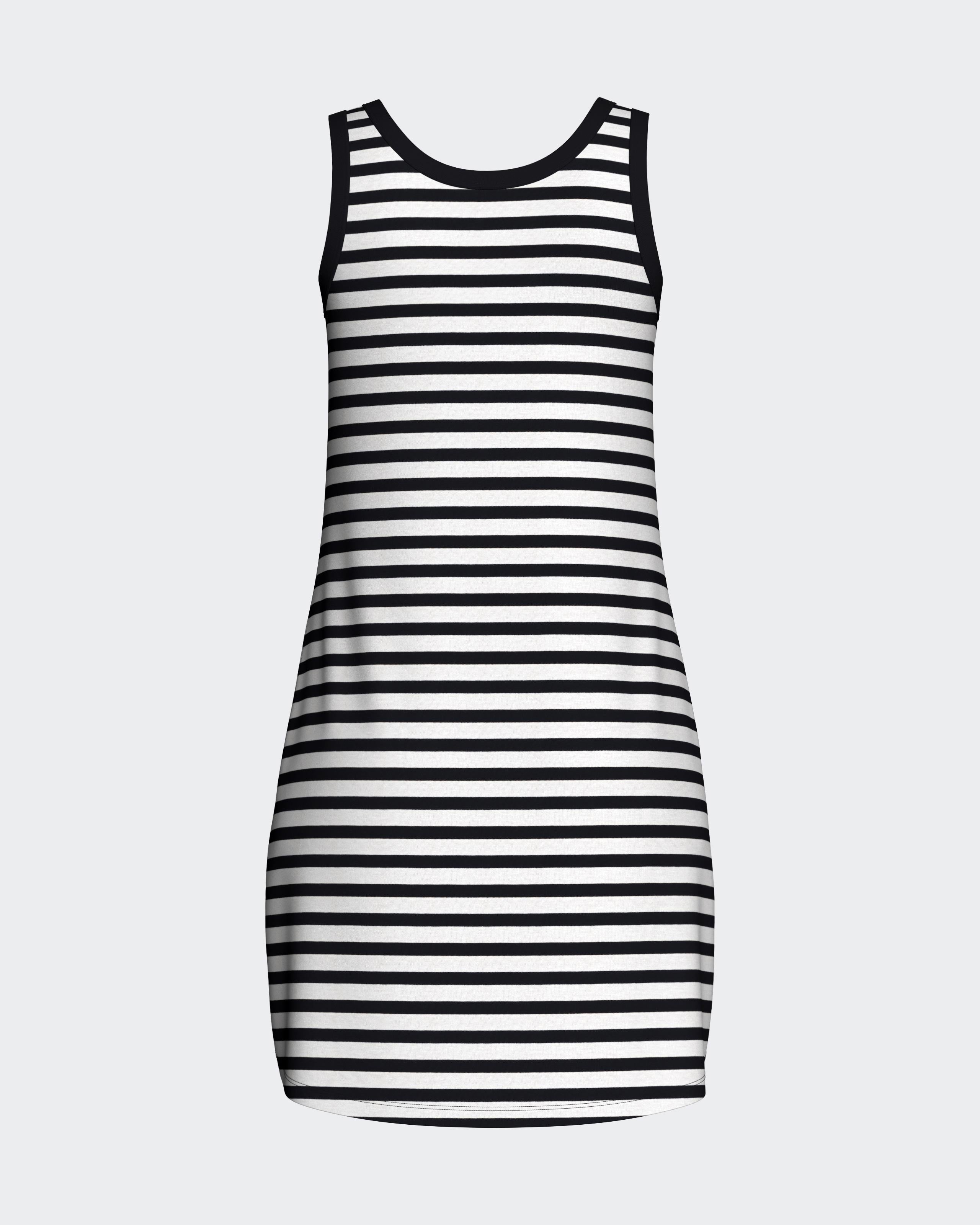 Striped cotton nightdress