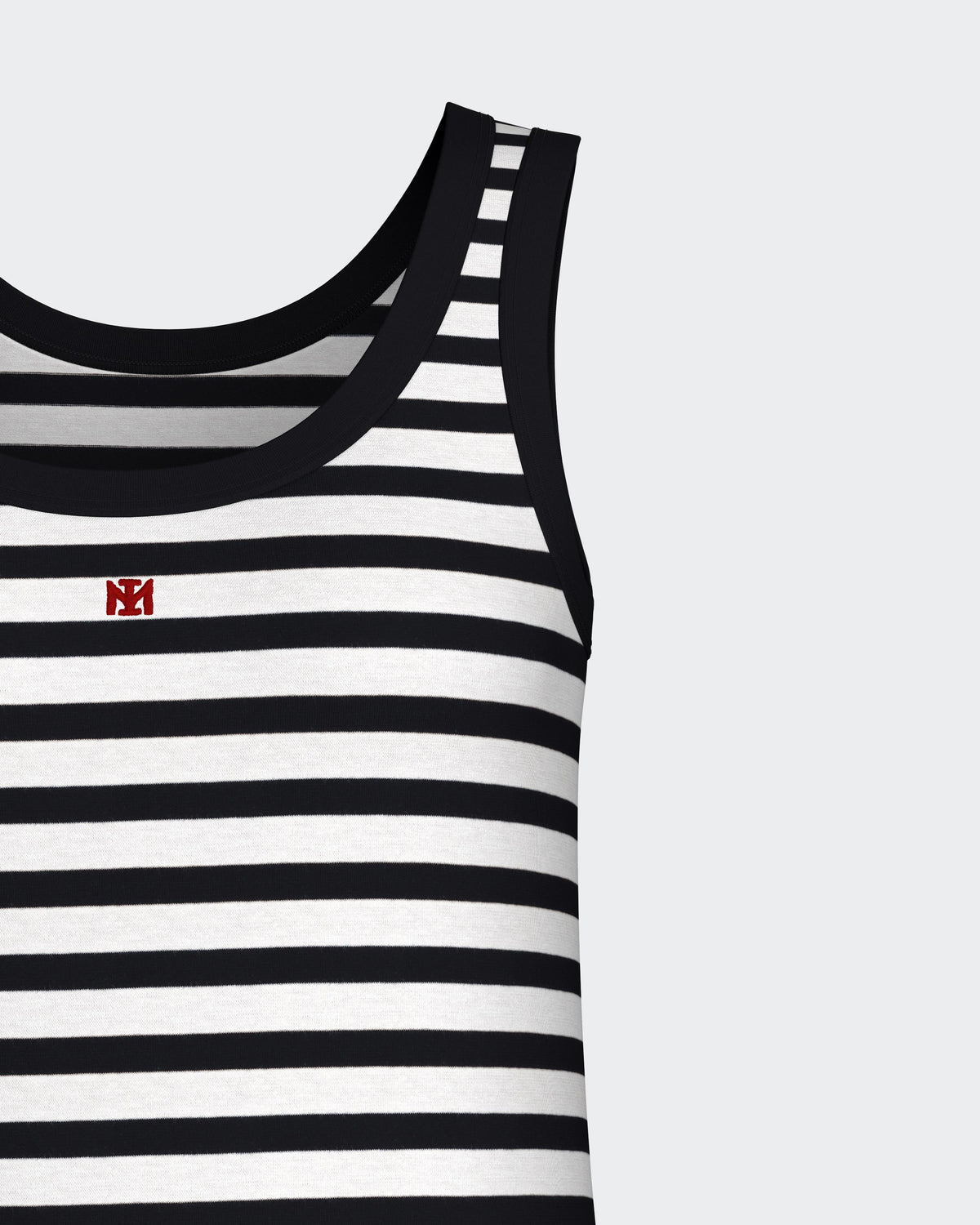Striped cotton nightdress