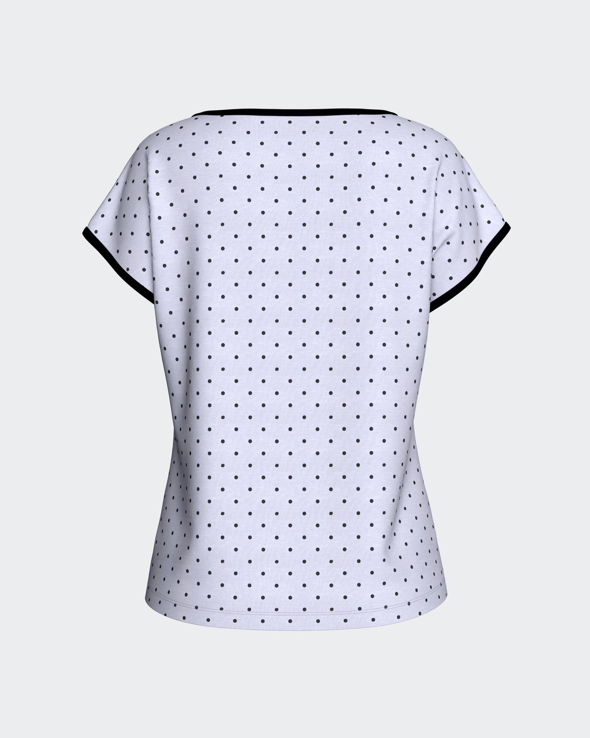 Pijama de mulher curto às bolinhas em Modal