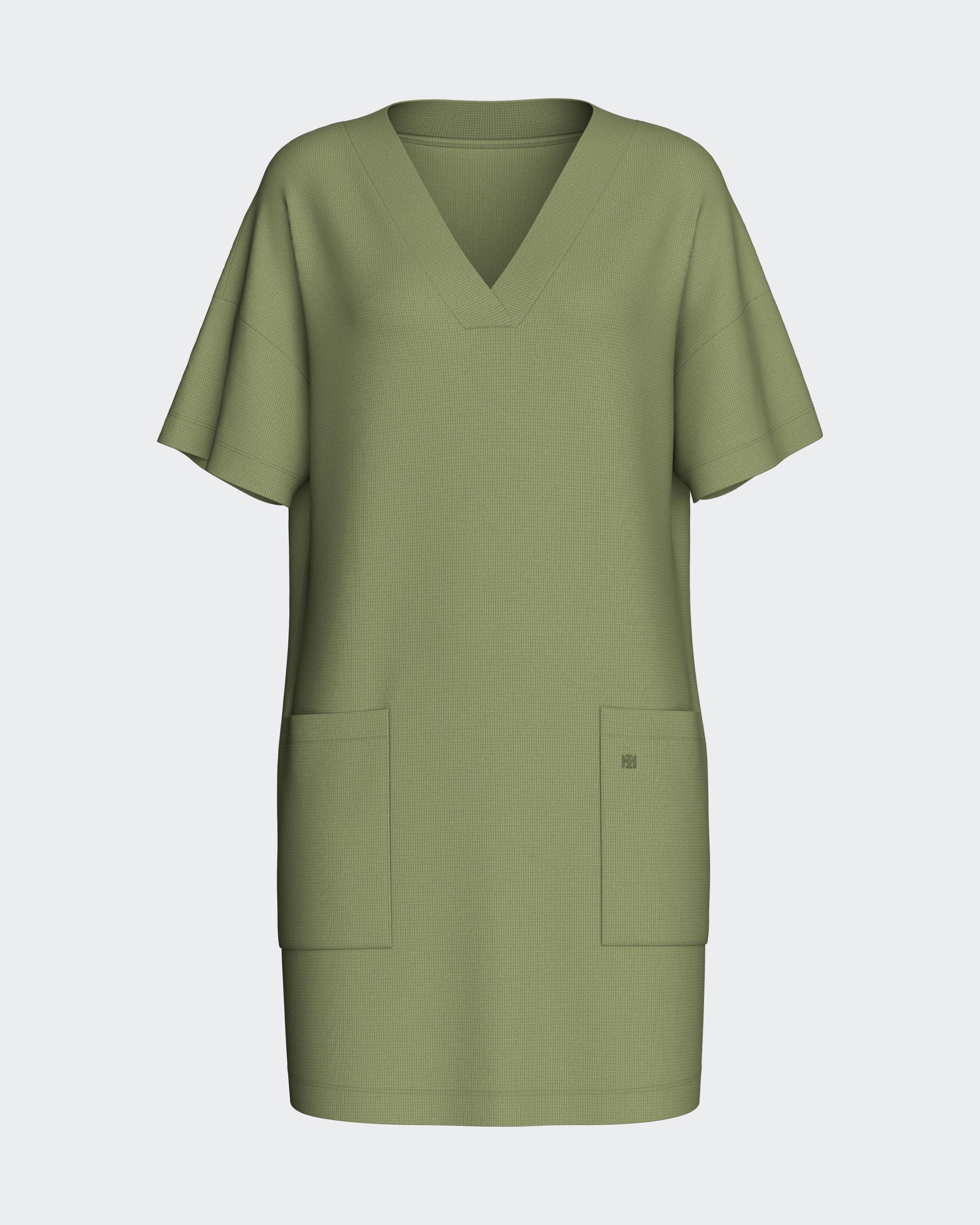Robe avec poches en Coton Modal