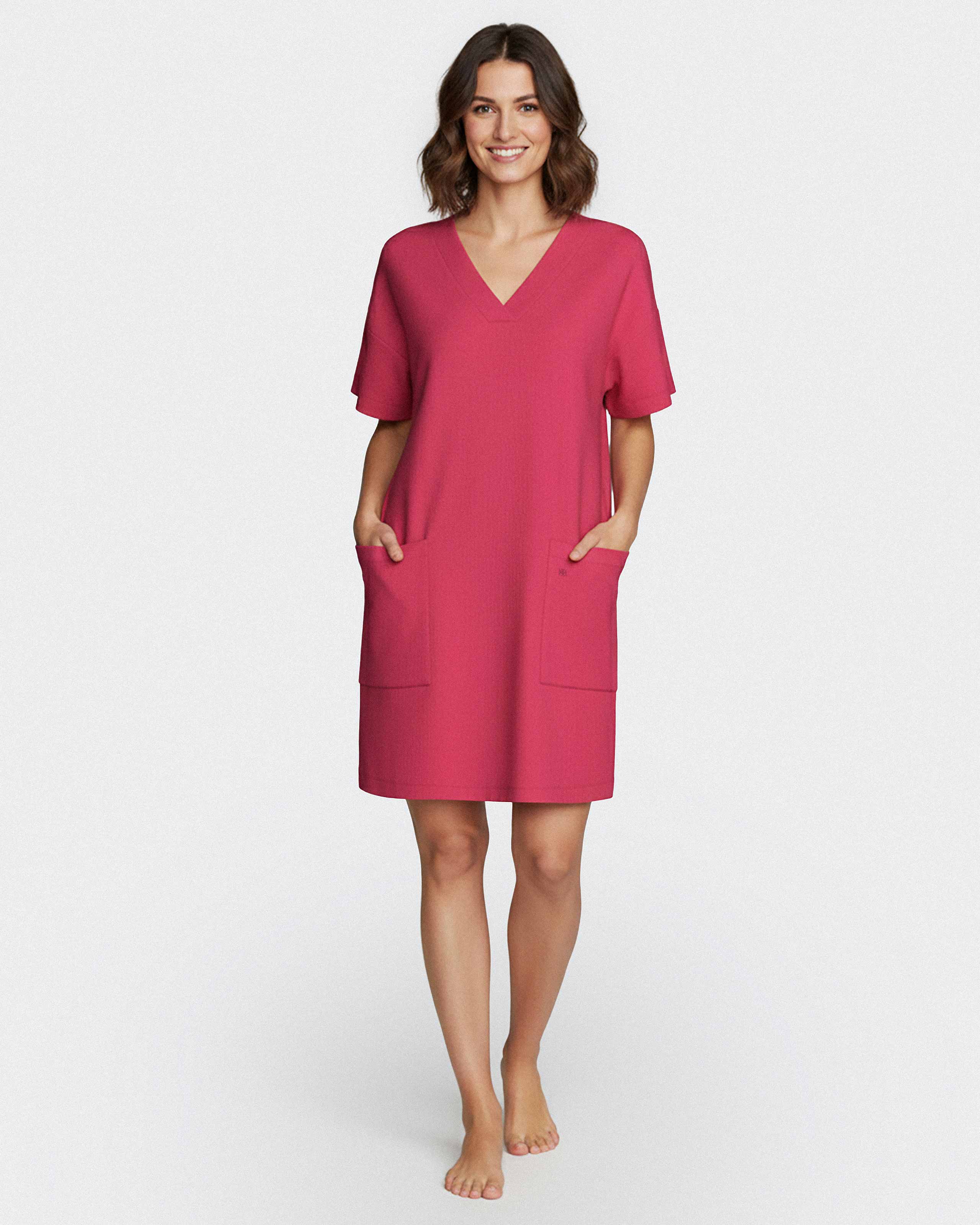 Robe avec poches en Coton Modal