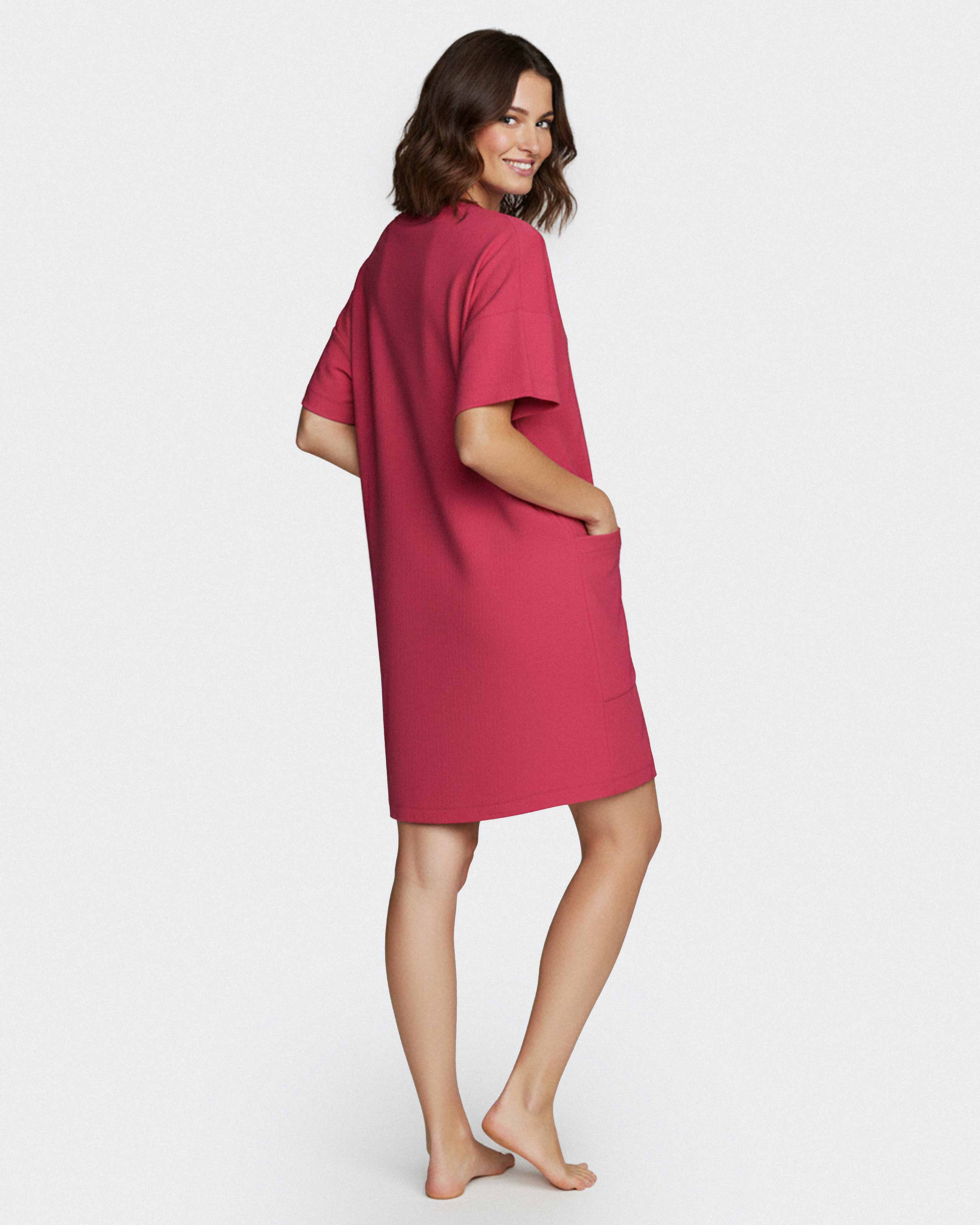 Robe avec poches en Coton Modal