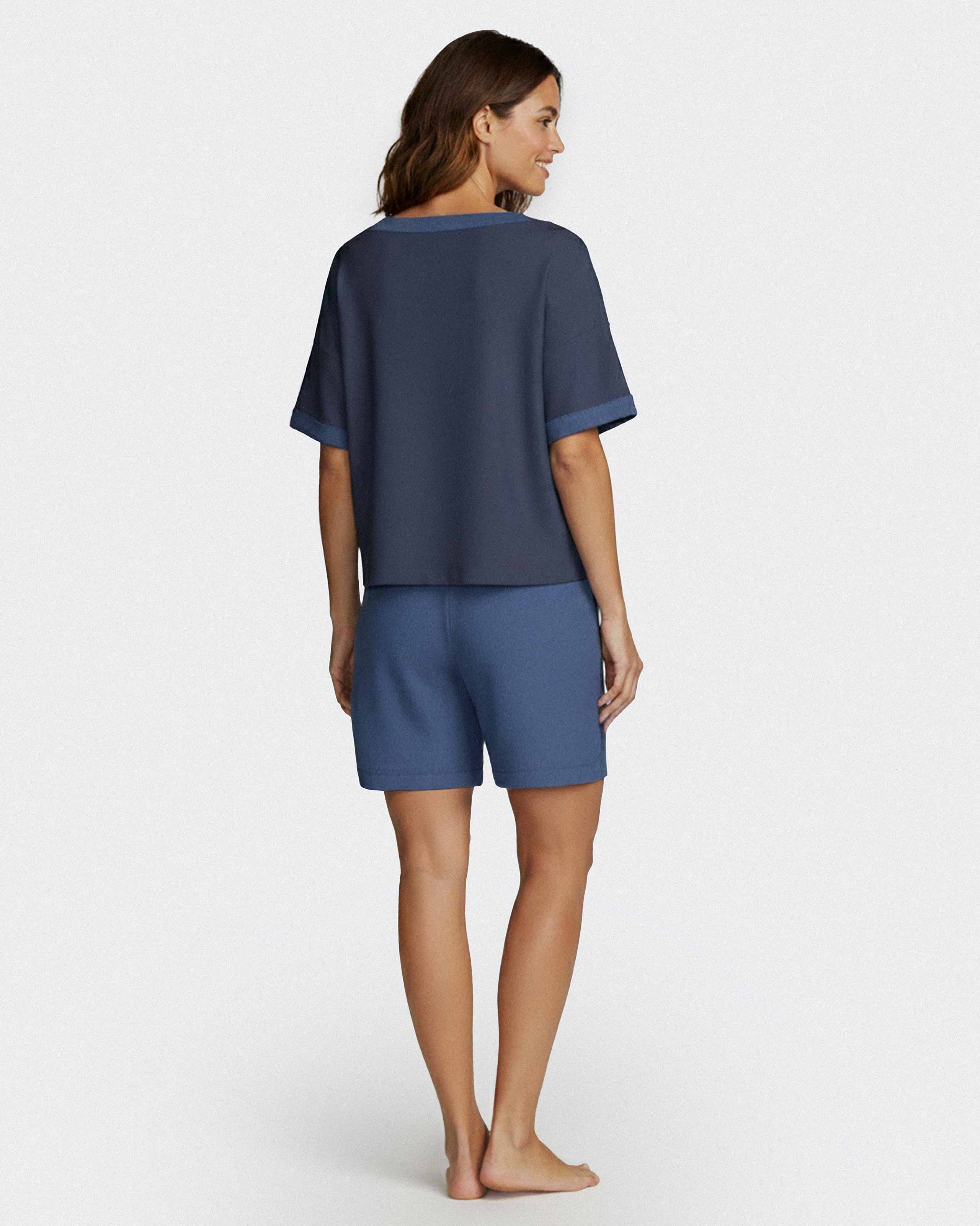 Short Loungewear Set in Lyocell Cotton