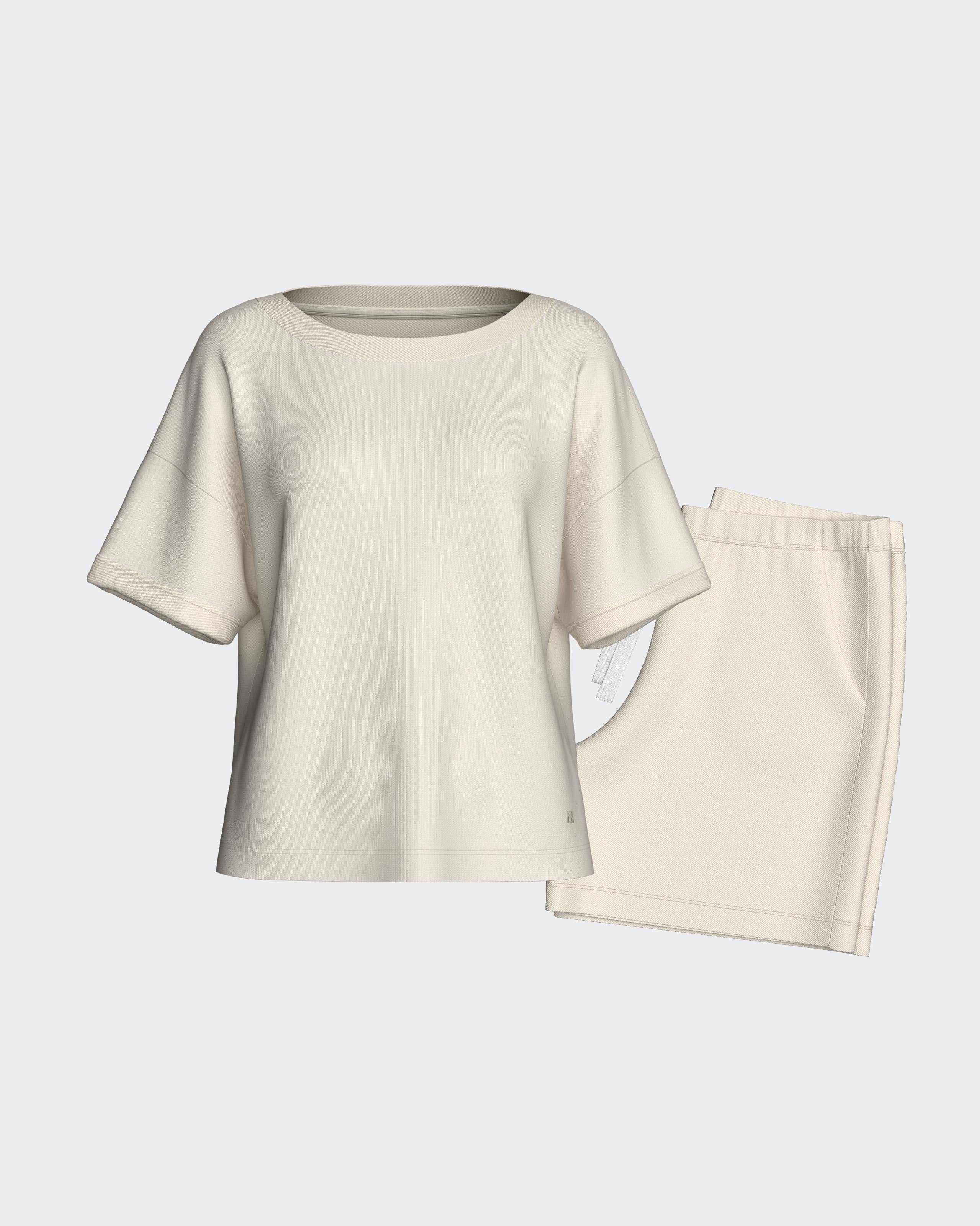 Short Loungewear Set in Lyocell Cotton