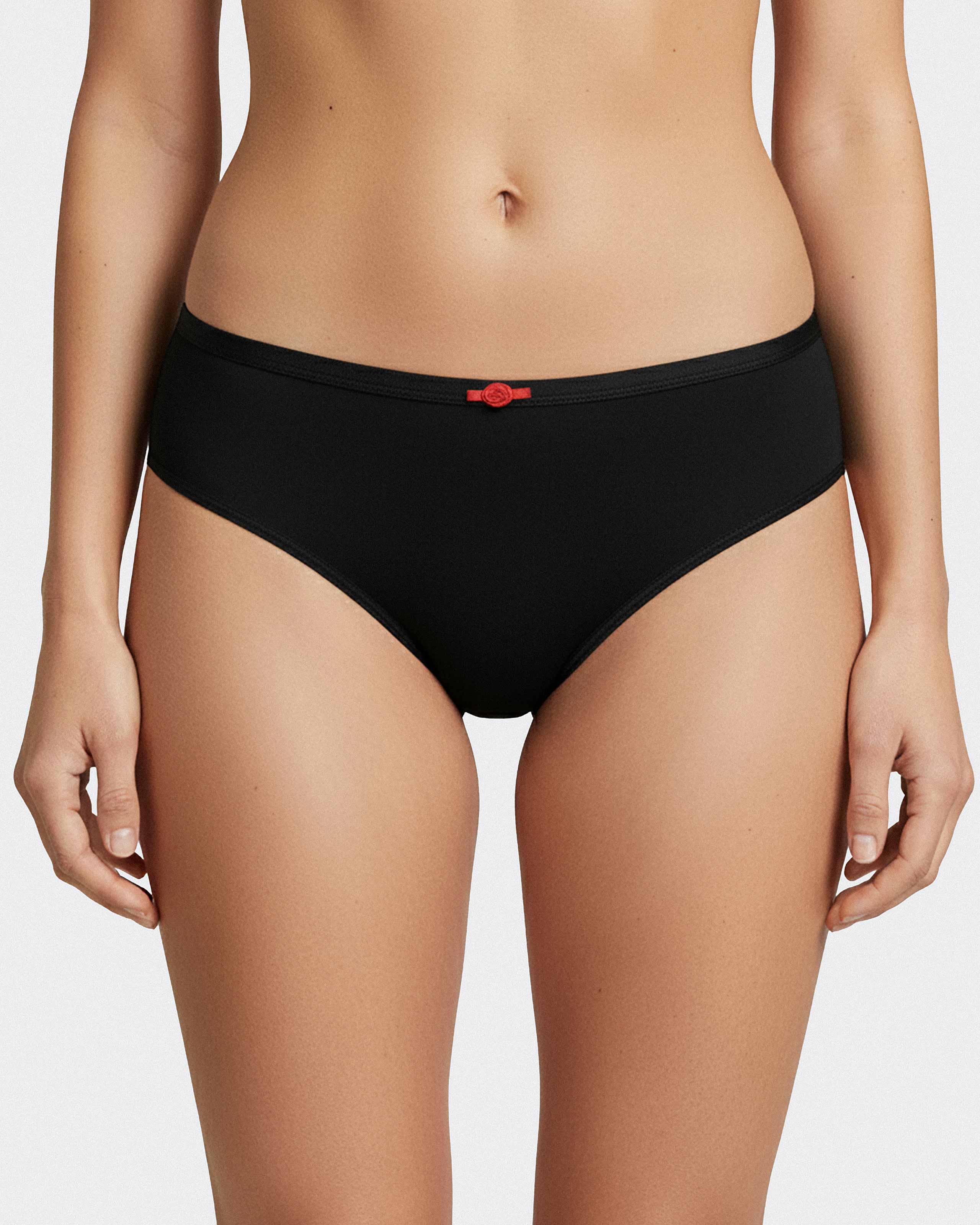 Lyocell thong with lace detail