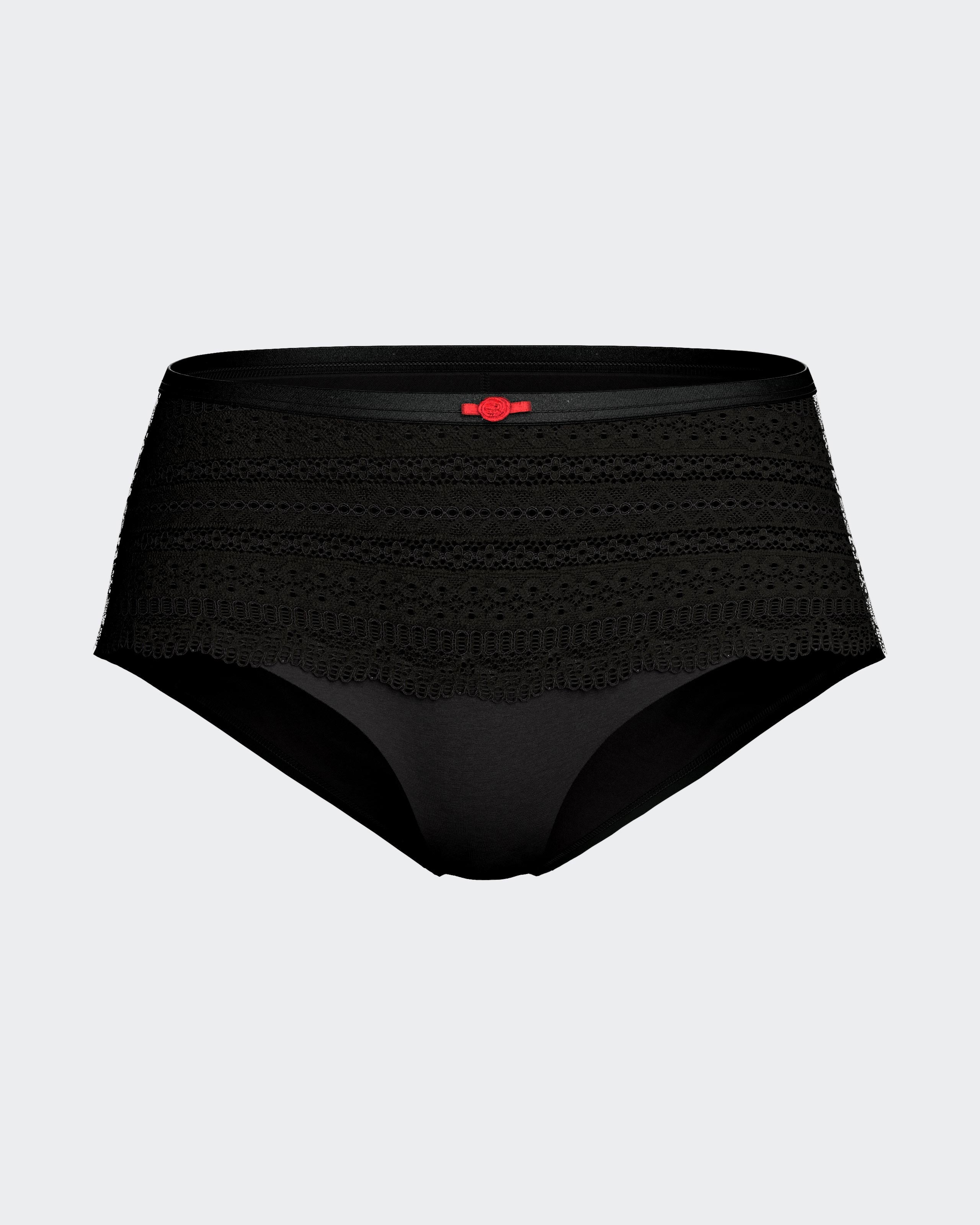 Culotte hipster en Lyocell avec détail en dentelle