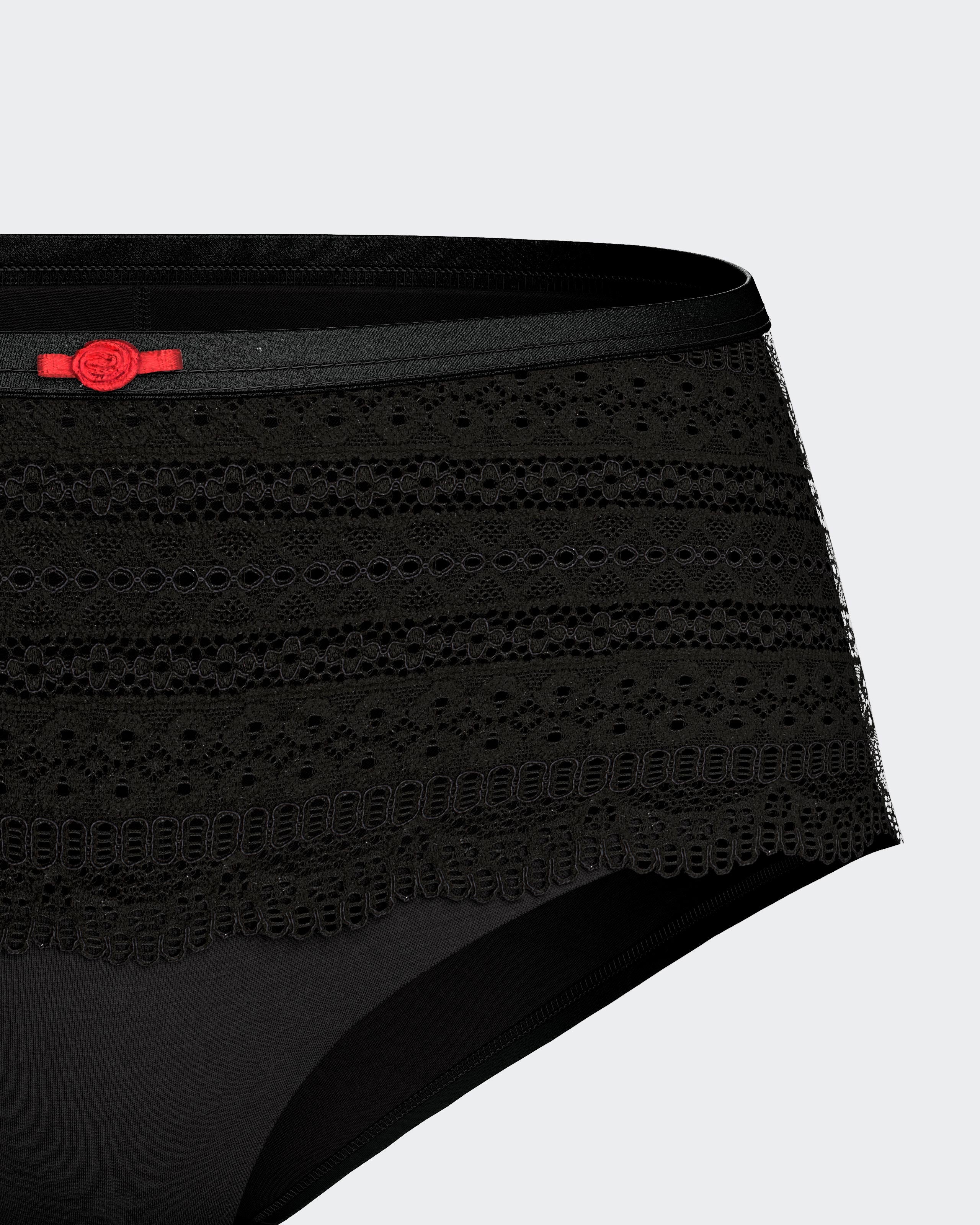 Cueca hipster em Lyocell com detalhe em renda
