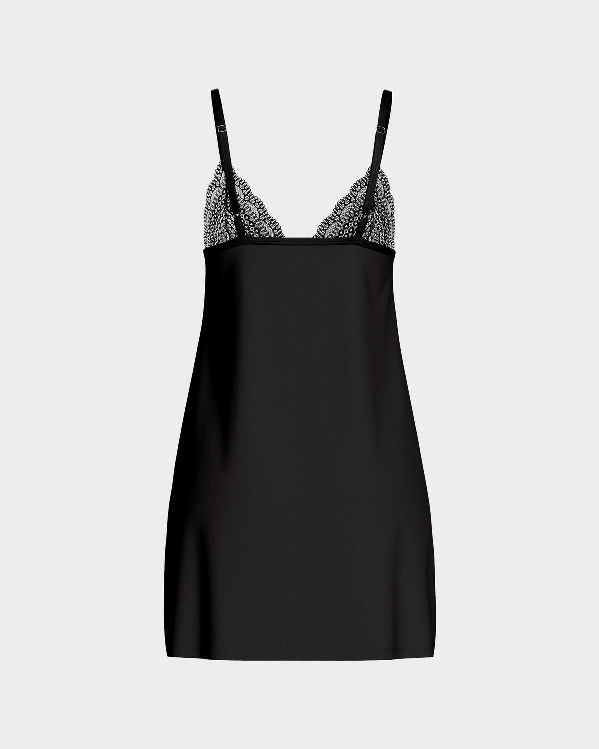 Lyocell strap Nightdress with lace detail