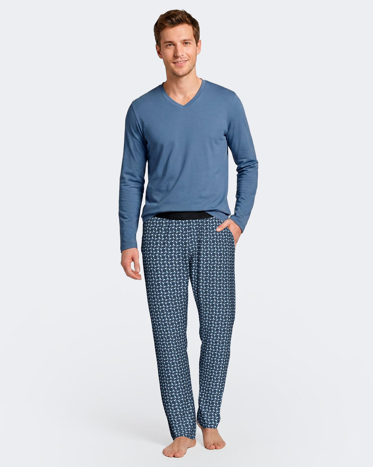 Men's carded pyjamas in Modal