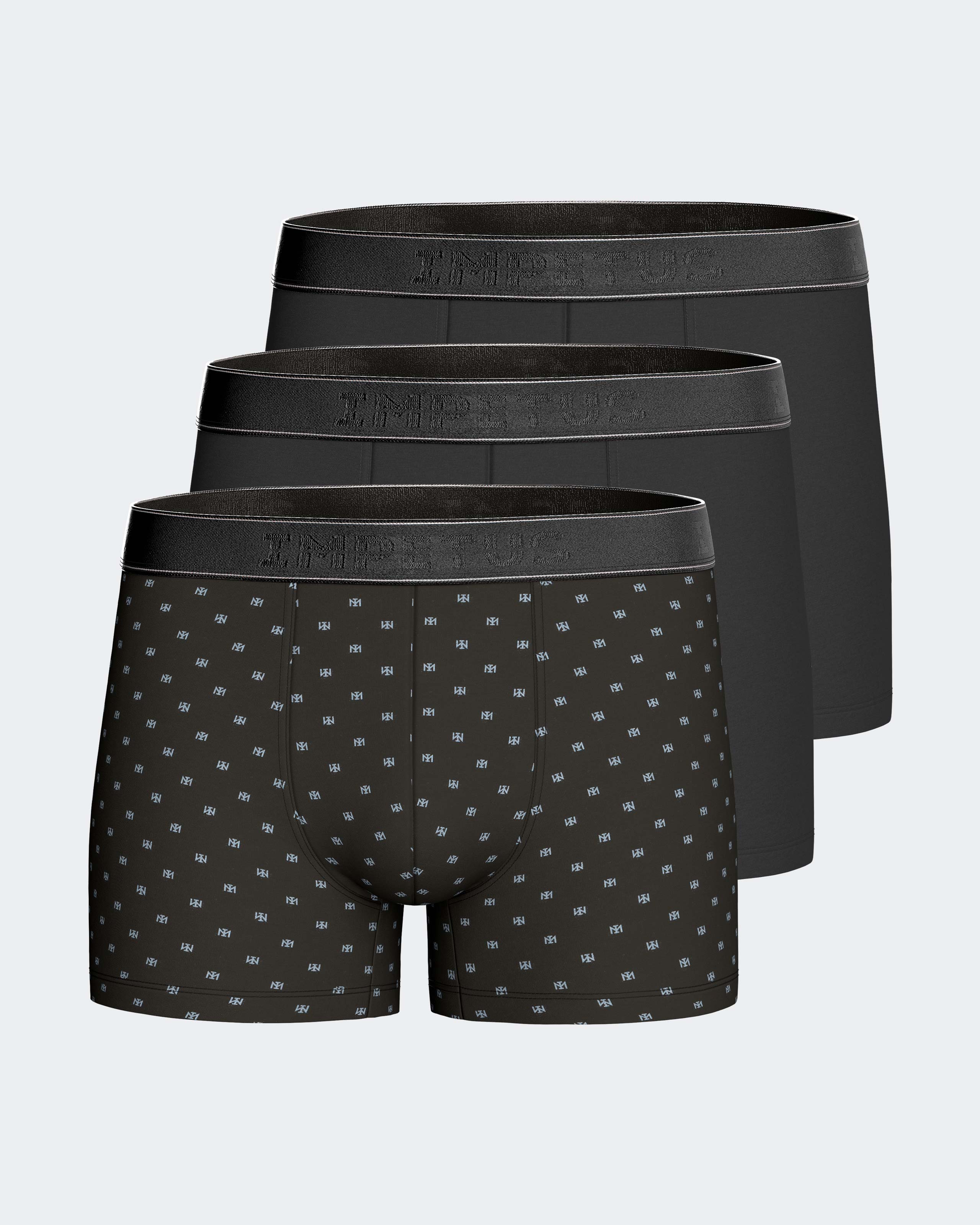 Pack 3 boxers de homem em Algodão