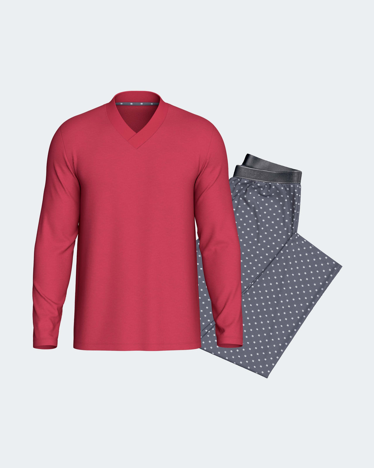 Men's carded pyjama in Cotton